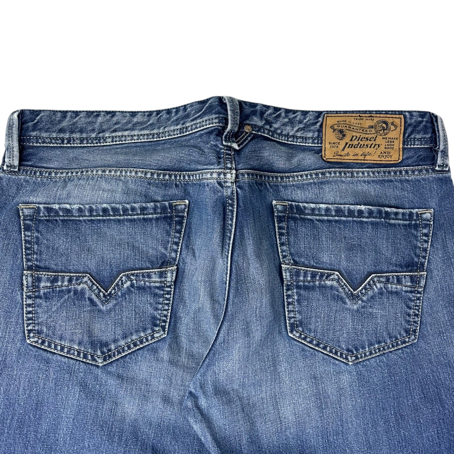 Y2K Diesel Larkee Jeans Medium Washed Blue (1)