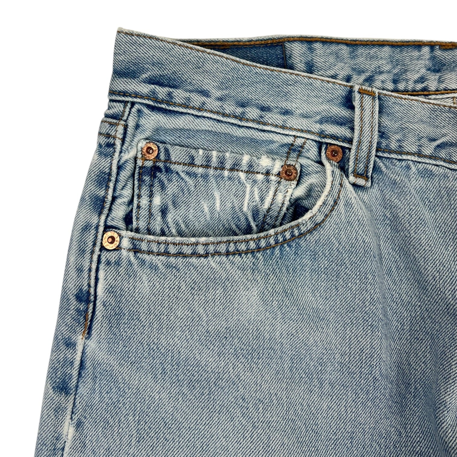 Vintage Levi's 501 Light Wash Straight-Leg Button Fly Closure Jeans
