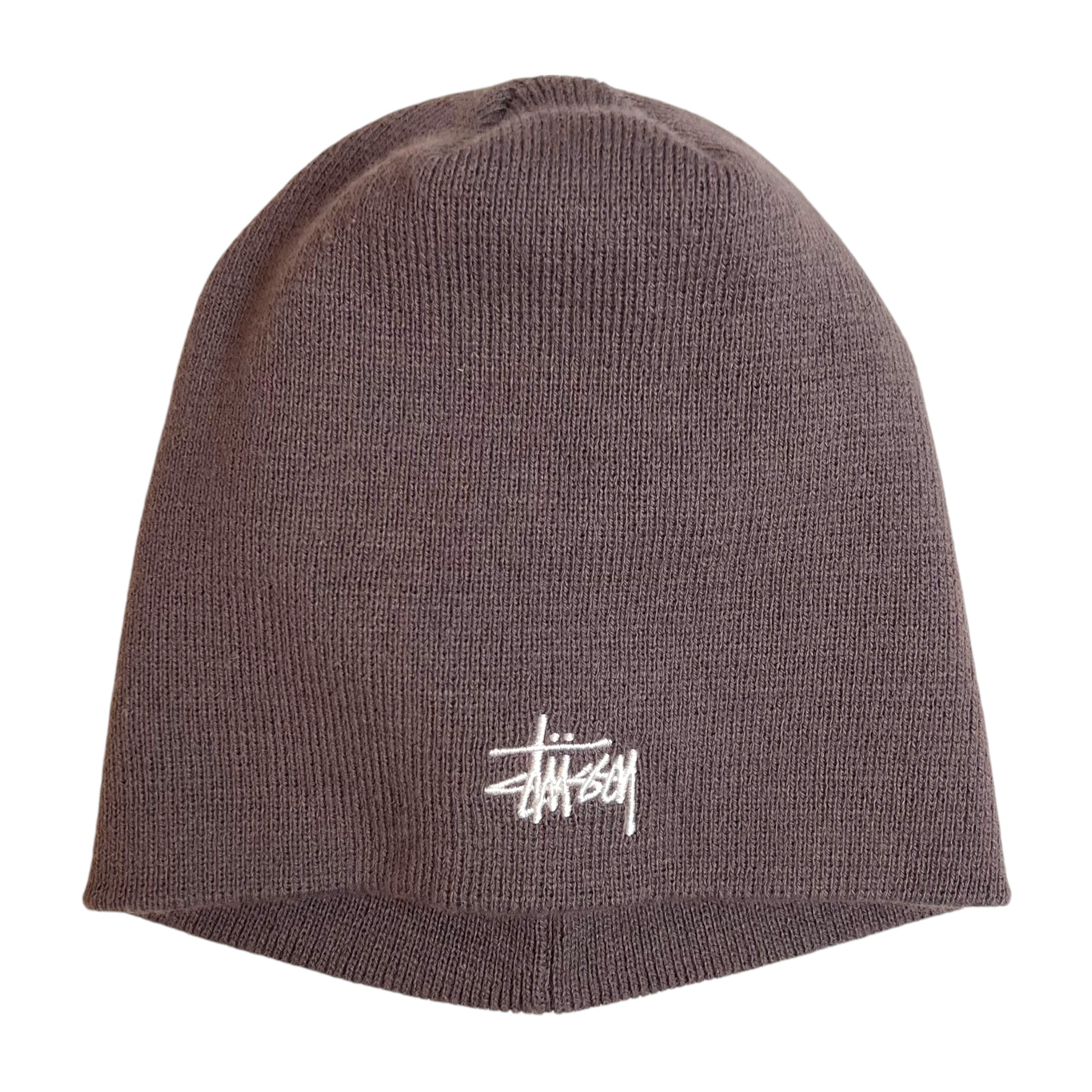 Stussy Stock Logo Beanie Brown