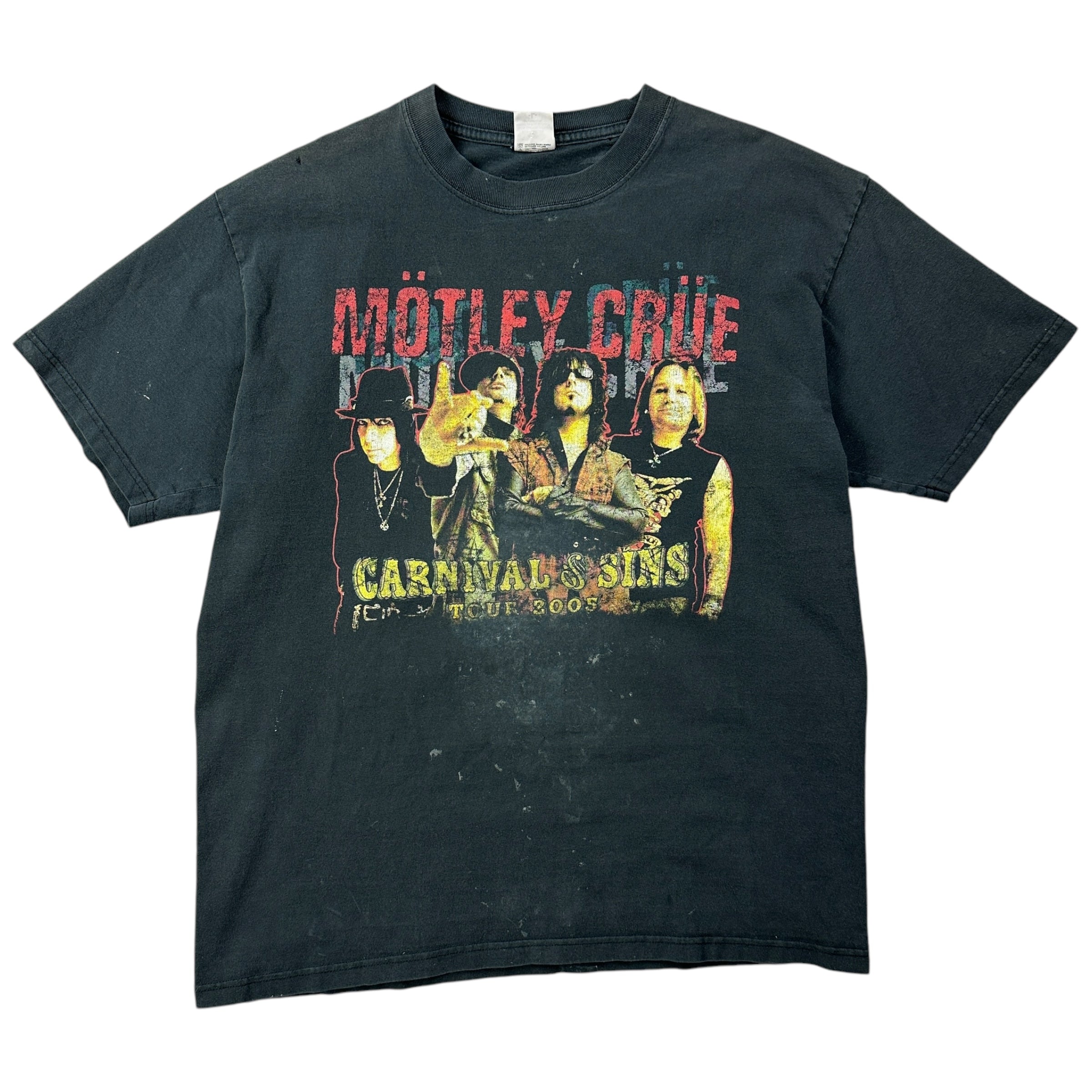 2005 Motley Crue Carnival and Sins Tour Tee Black