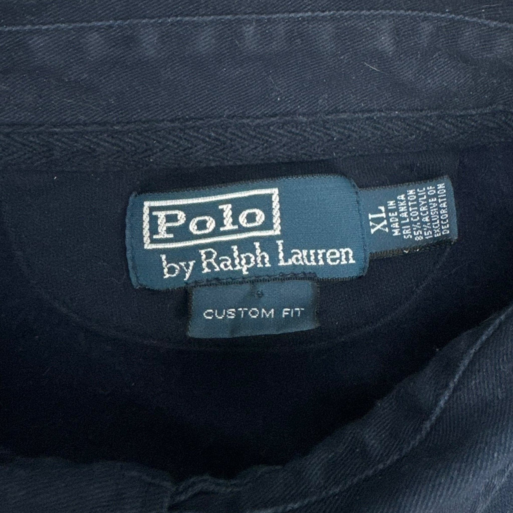 Vintage Polo Ralph Lauren Collared Crewneck Navy