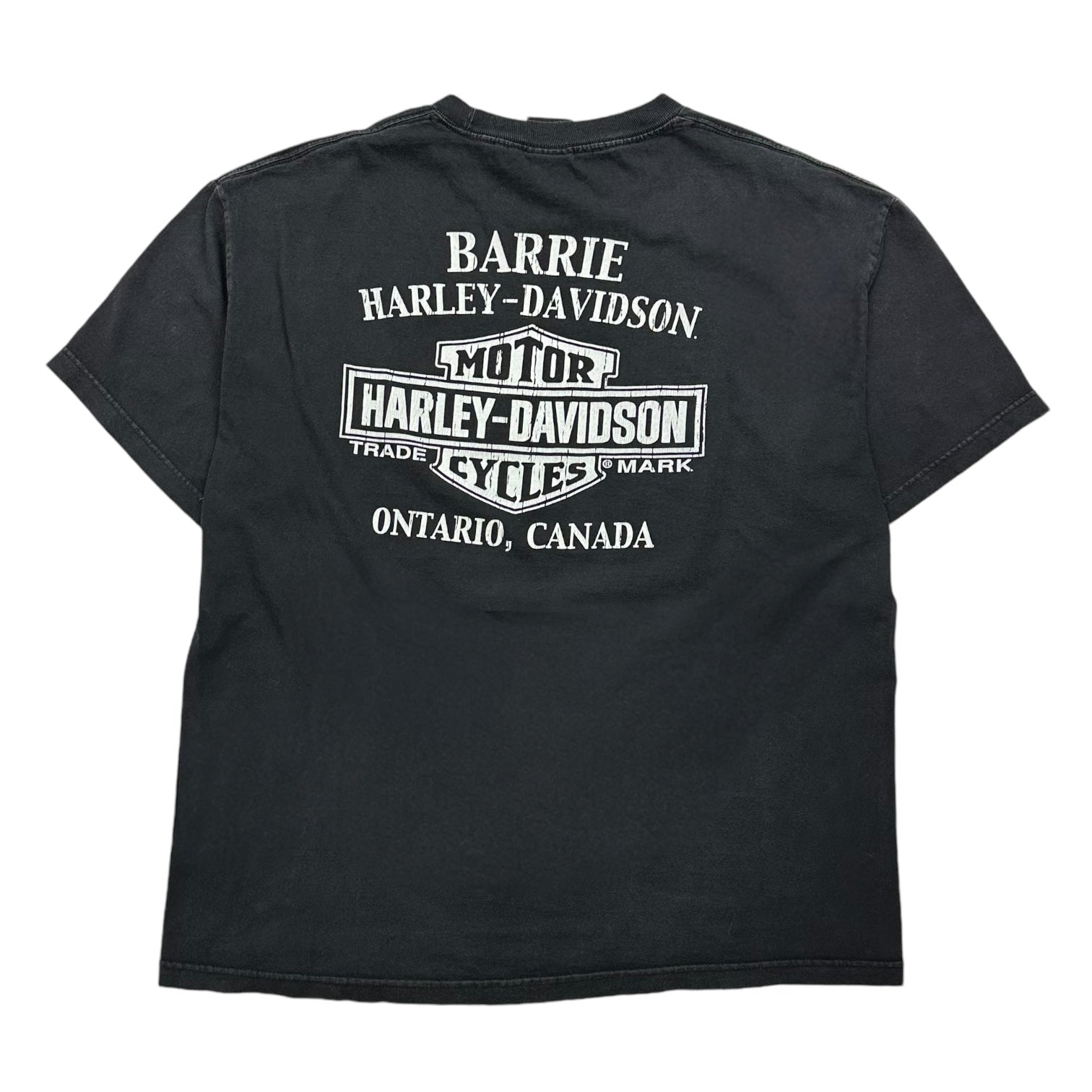 Vintage Harley Davison Of Barrie, Ontario Tee Black