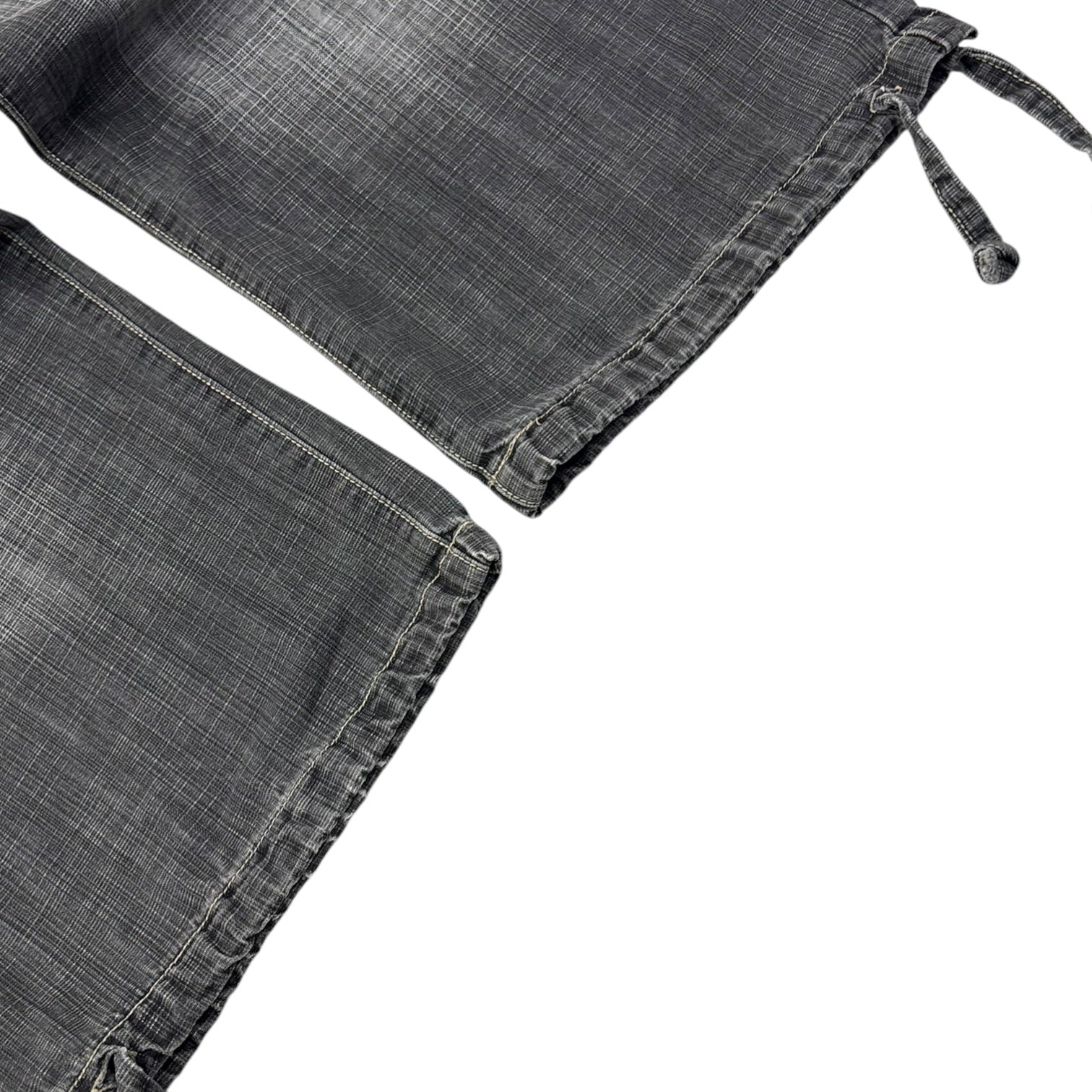 Vintage Y2K Delf Trading Capris Pants Washed Grey