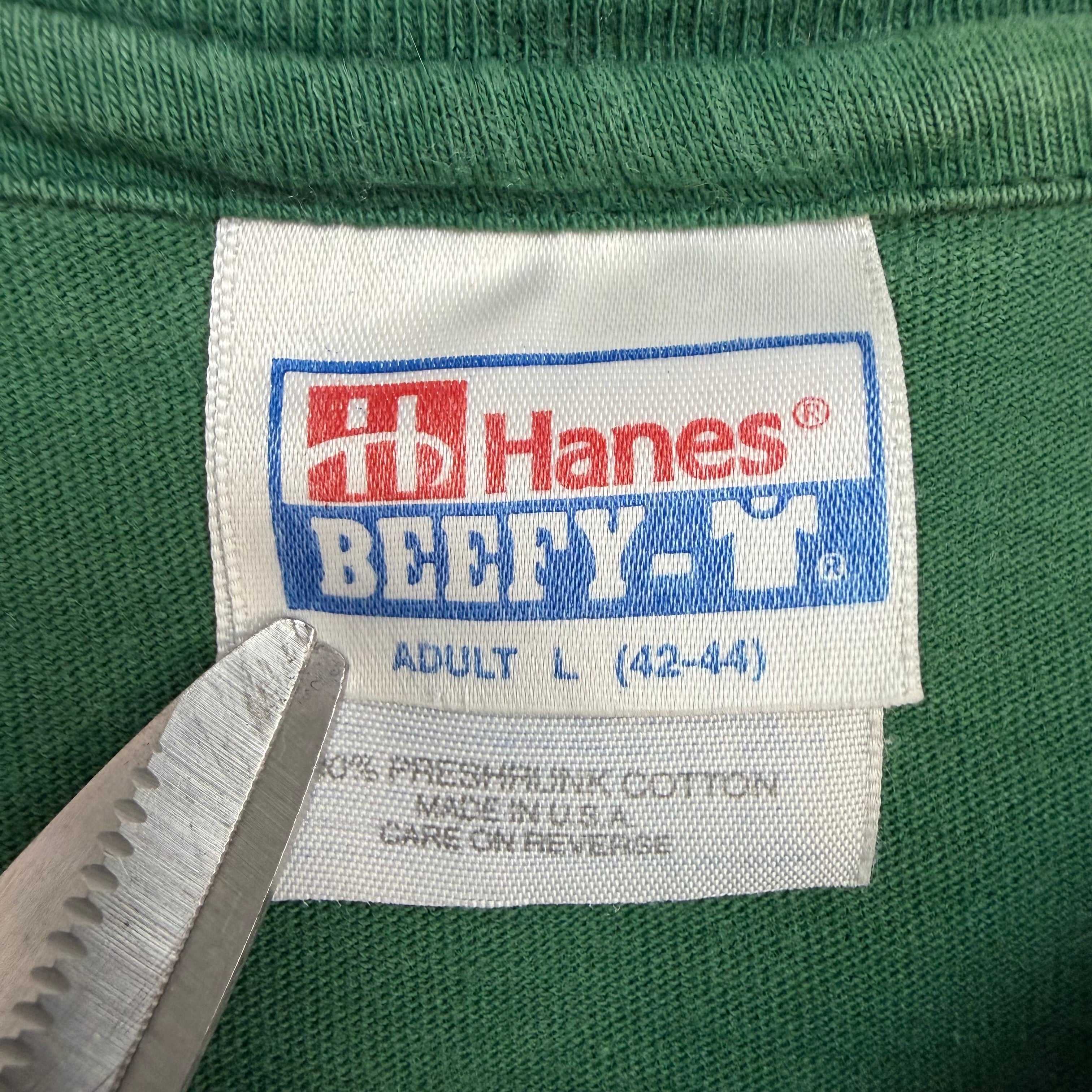 Vintage Ty England “Manic Is The Ty That Binds” Tee Green