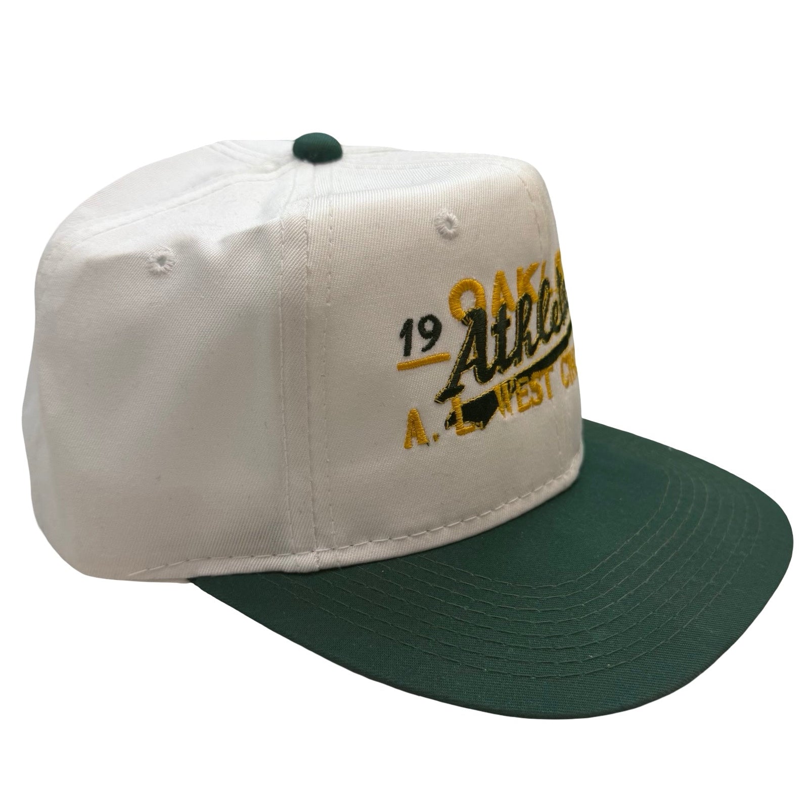 1992 Oakland Athletics A.L. West Champions Snapback White