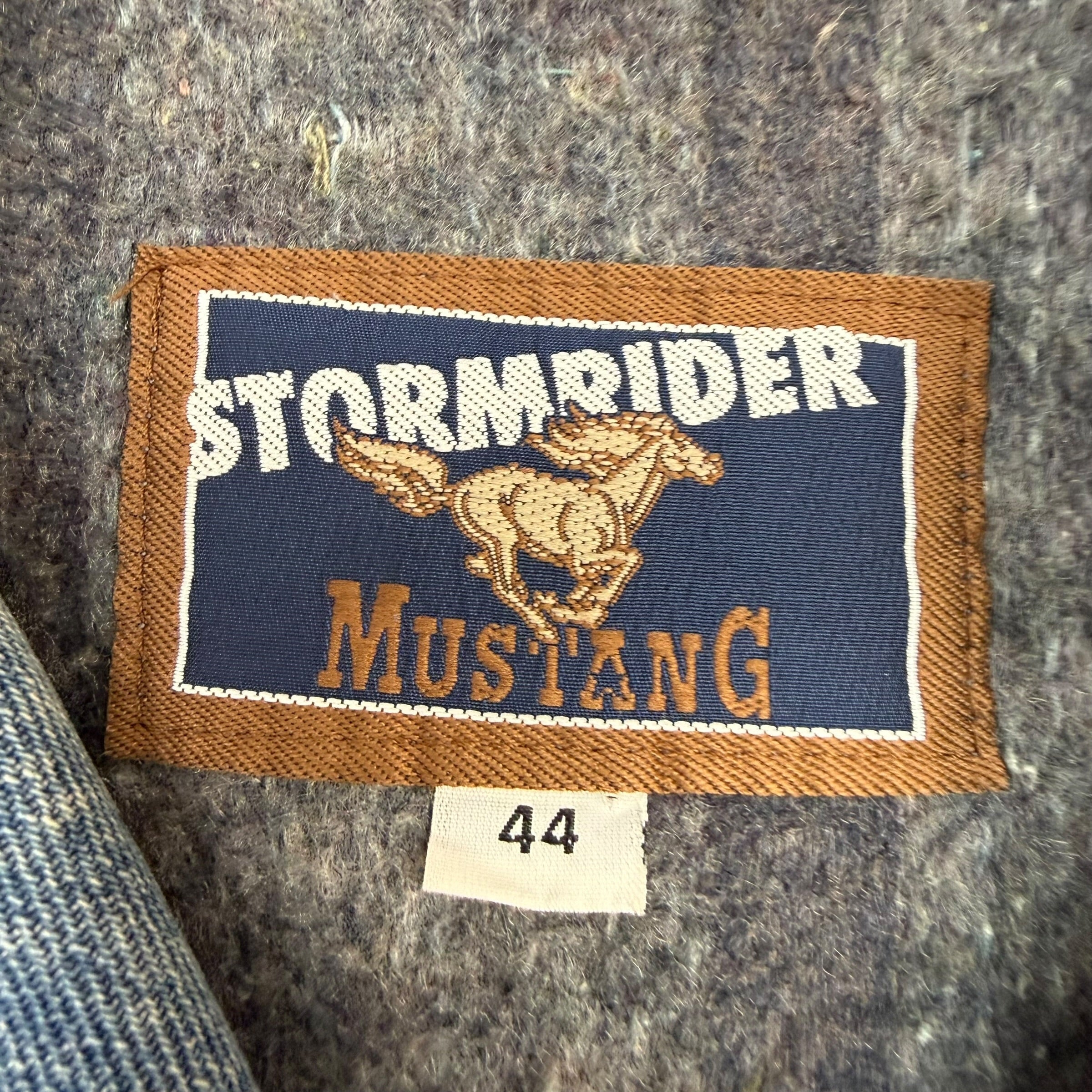 Vintage Mustang Storm Rider Denim Jacket Medium Wash