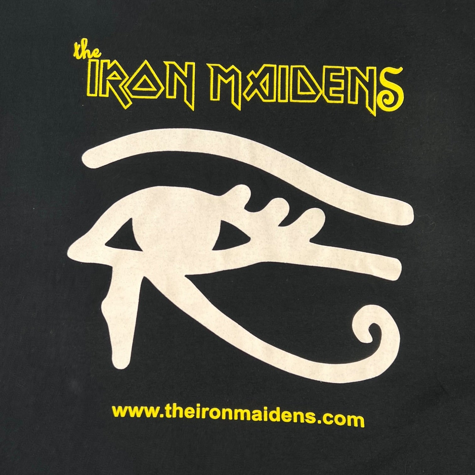 Vintage The Iron Maidens Female Tribute Band Graphic T-Shirt Black