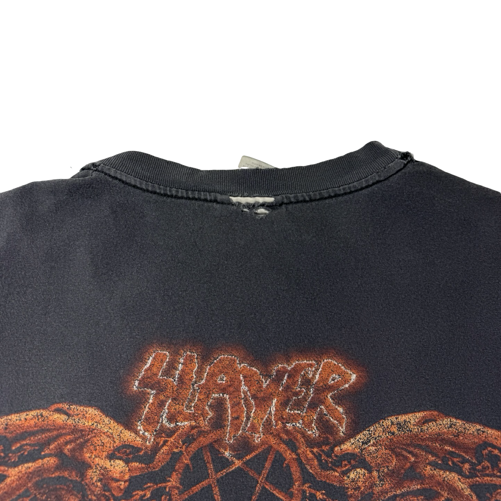 1998 Slayer Diabolus On Tour T-Shirt Faded Black