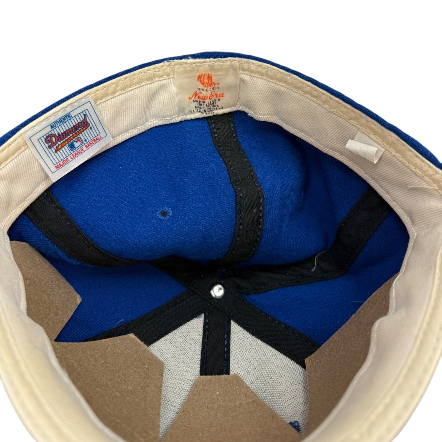 Vintage New York Mets New Era Wool Fitted Navy