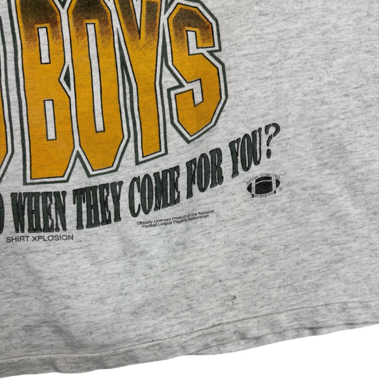 Vintage Green Bay Packers Bad Boys T-Shirt Grey