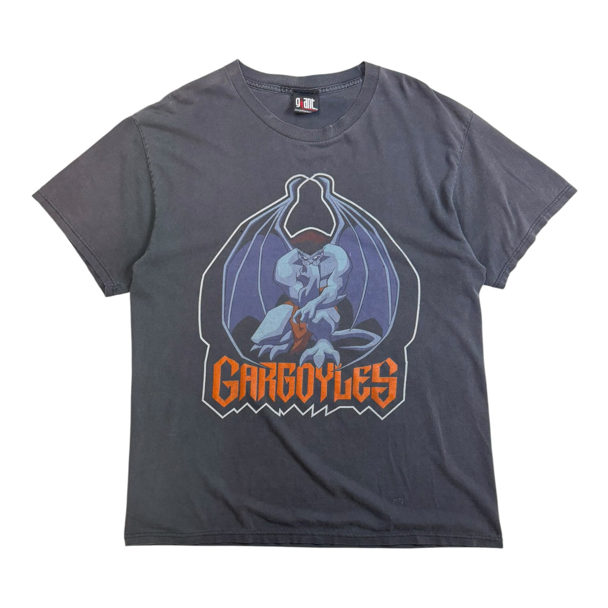 Vintage 1994 Gargoyles “Stone By Day, Warrior By Night” T-Shirt Grey