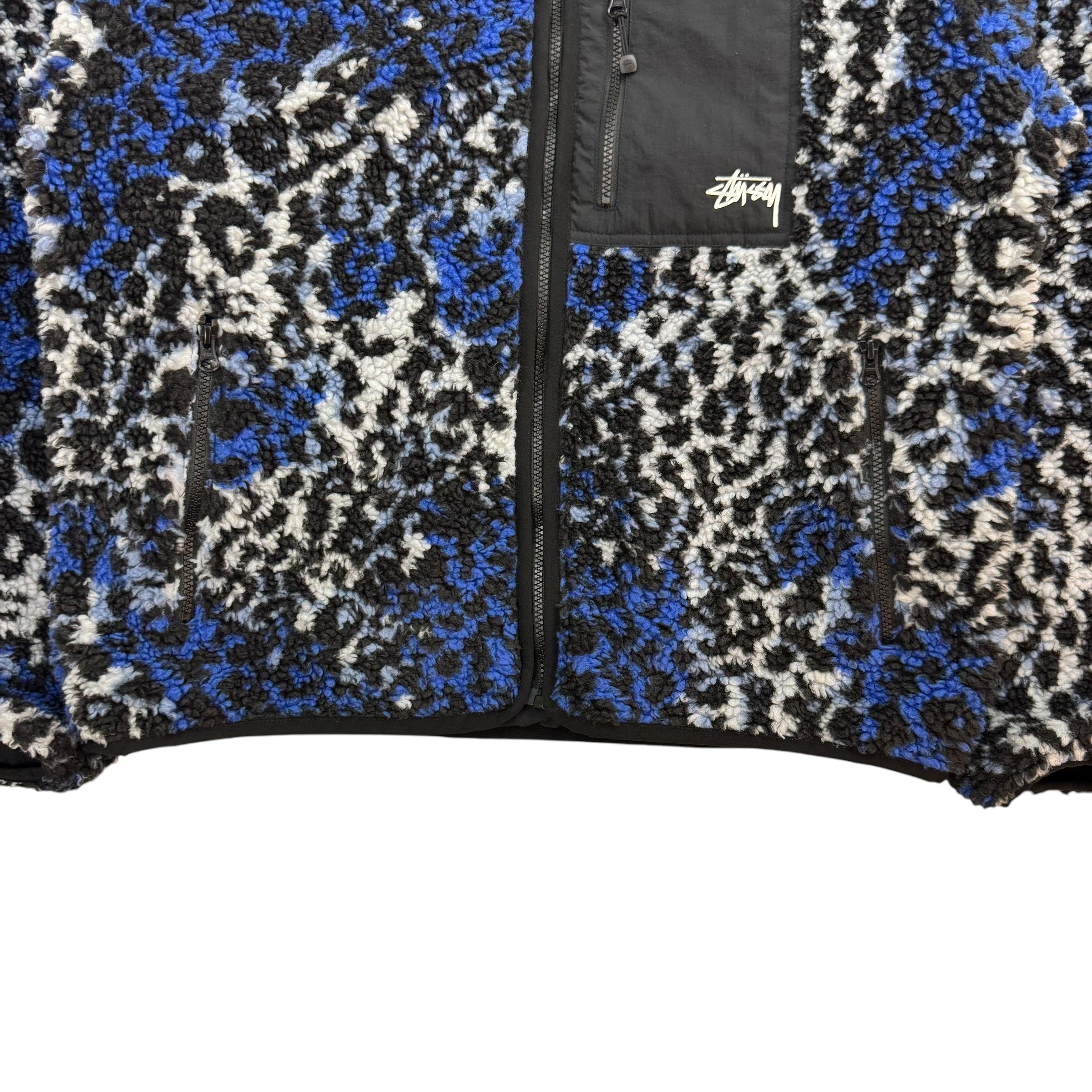 Stussy Fleece Reversible Jacket Leopard