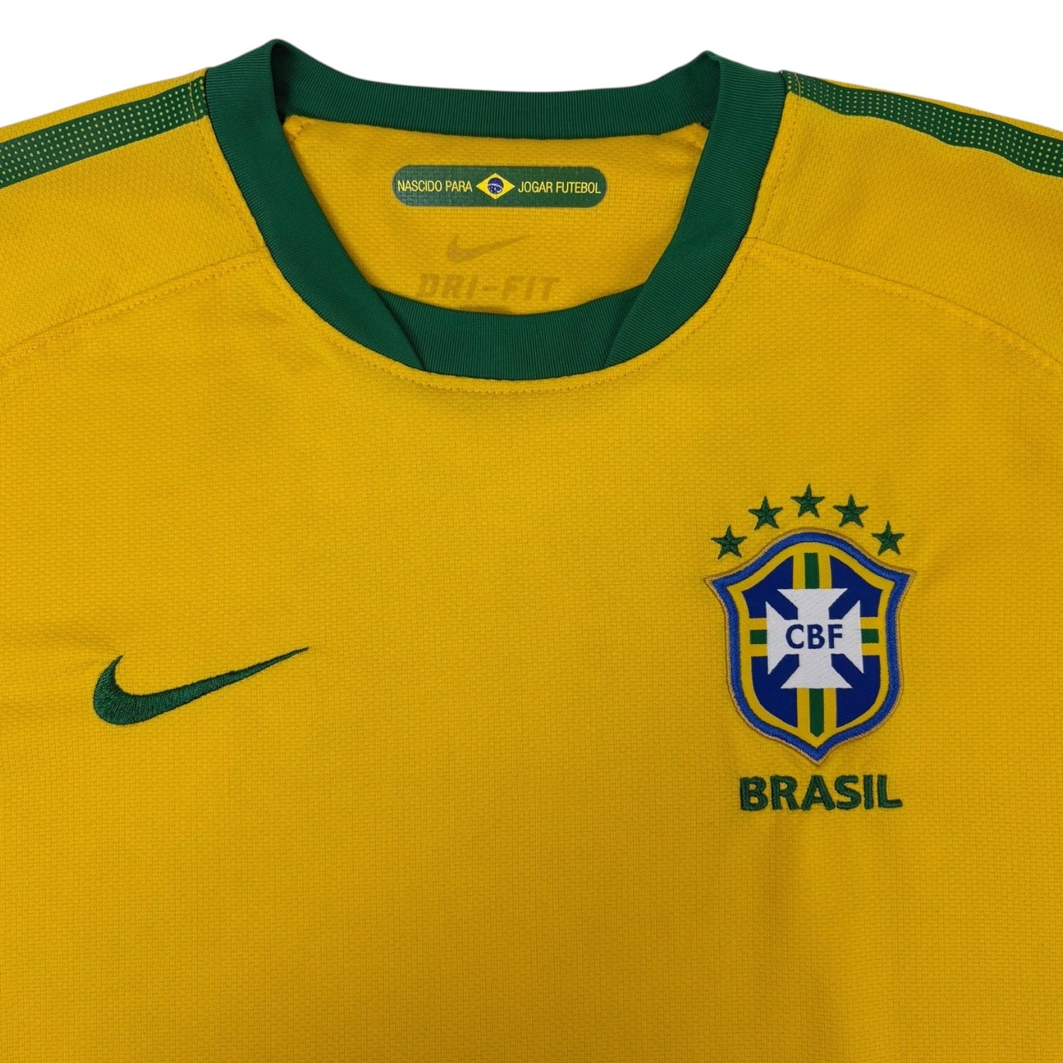 Vintage 2010 Nike CBF Brasil Home Jersey Yellow