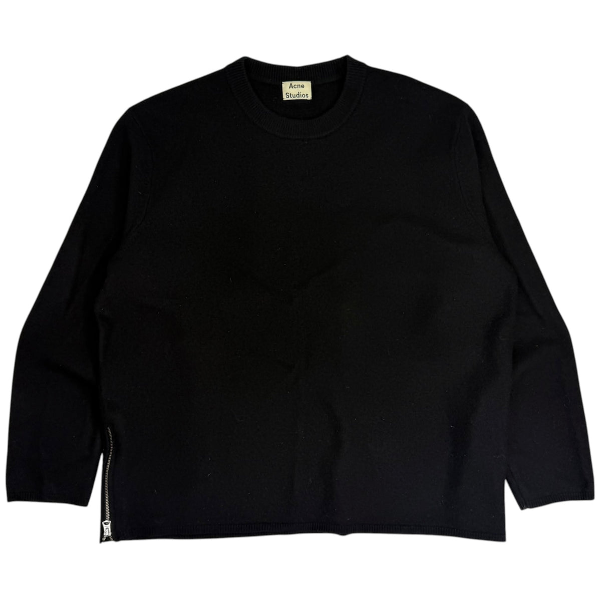 Acne Studios Merino Wool Micha Pullover Black