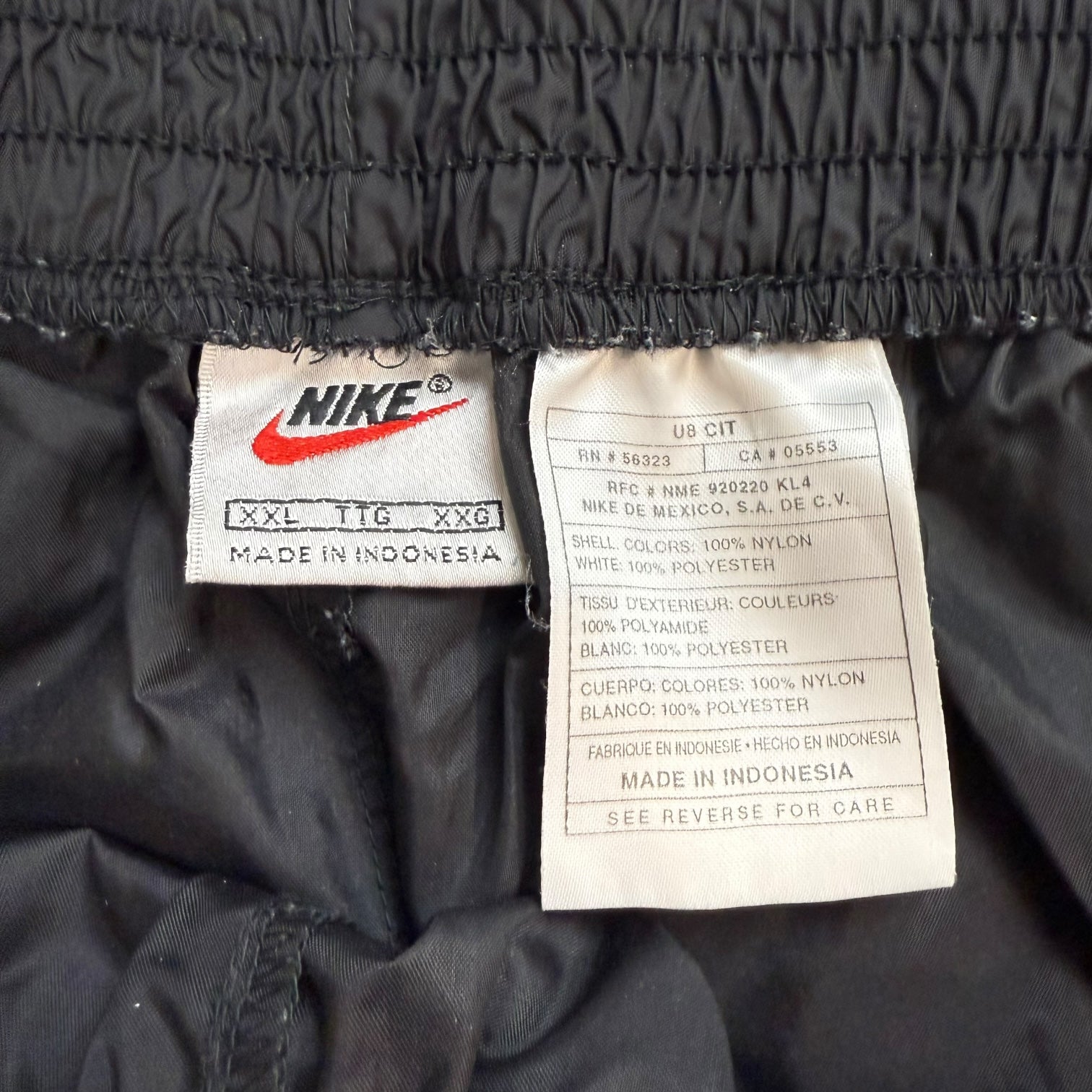 Vintage Nike Tearaway Pants Black/White