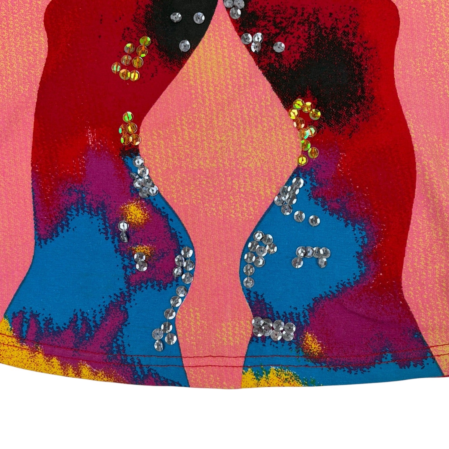 (W) Gemini Sequin Baby T-Shirt Red