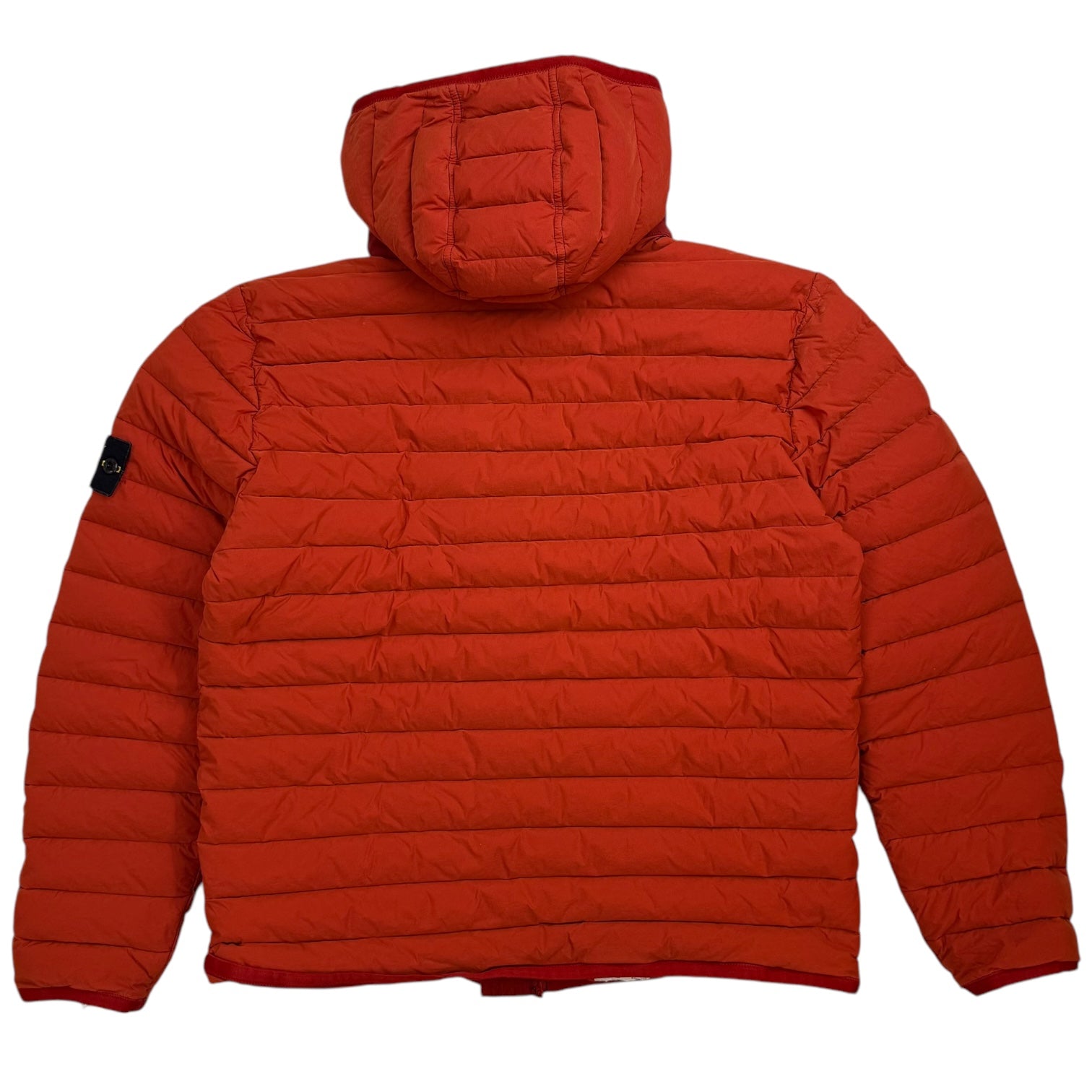 Stone Island Loom Woven Down Chambers Jacket Red