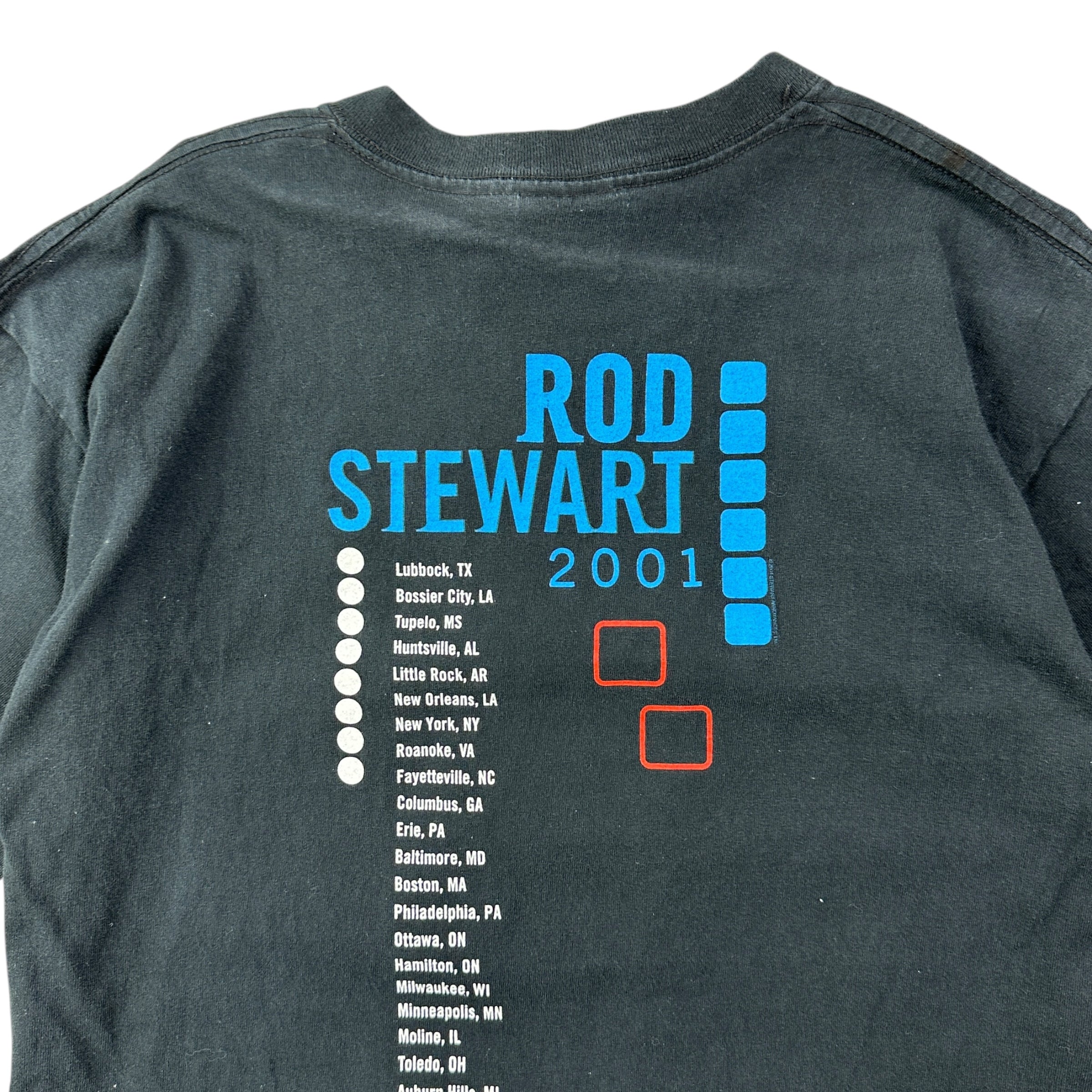 2001 Rod Stewart Tour Tee Black