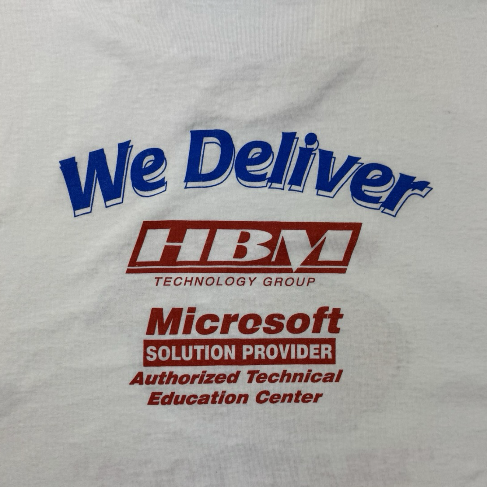Vintage Microsoft We Deliver “Brain Food” Technology T-Shirt