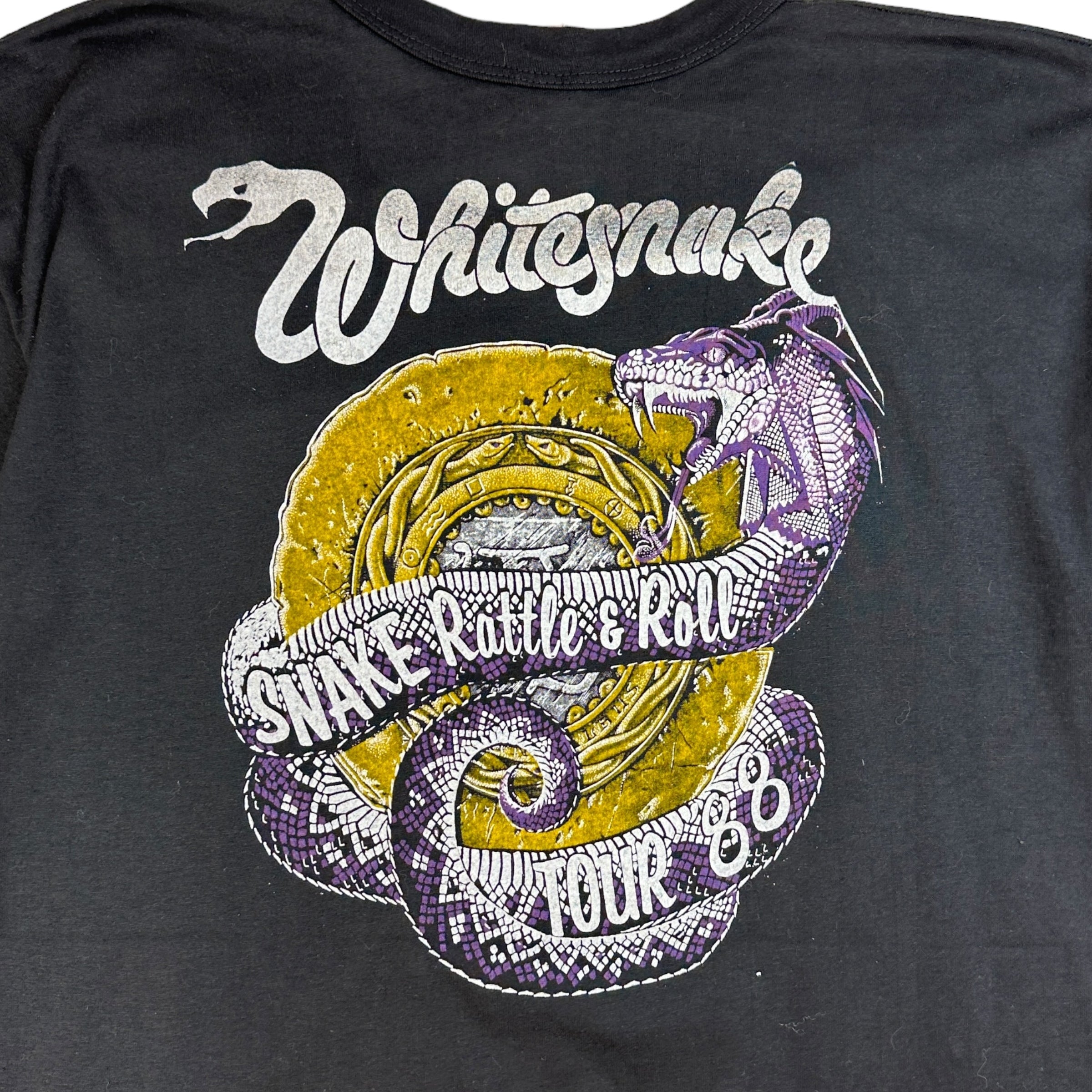 1988 White Snake Snake Rattle & Roll Concert T-Shirt