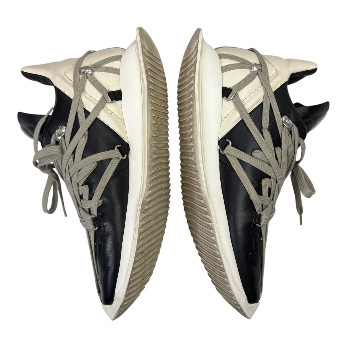 Rick Owens Geth Megalace Runner Black/Milk (Used)