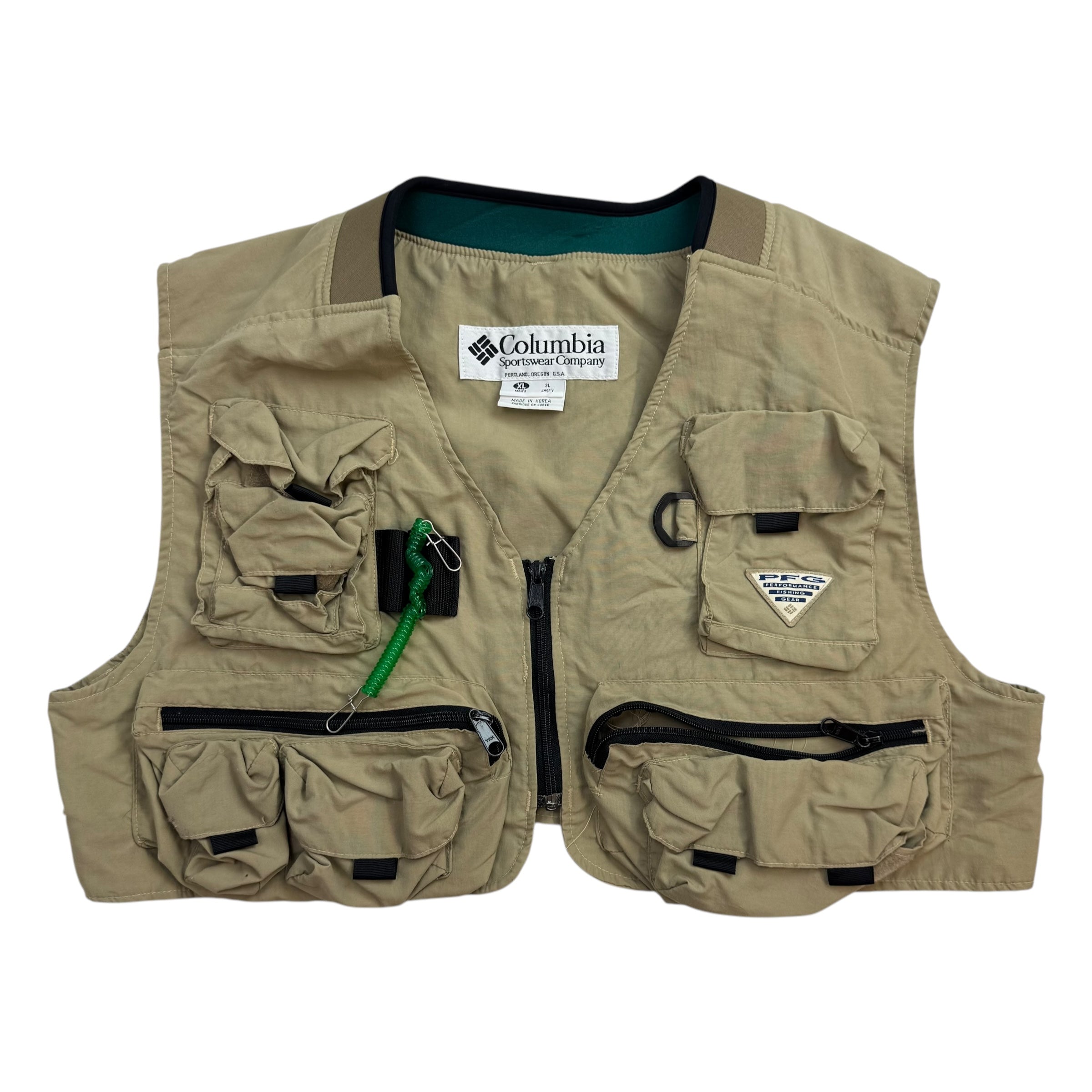 Vintage Columbia Fishing Vest Tan