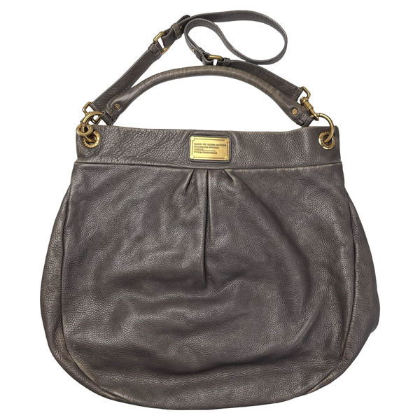(W) Marc by Marc Jacobs Classic Q Hillier Hobo Bag Taupe