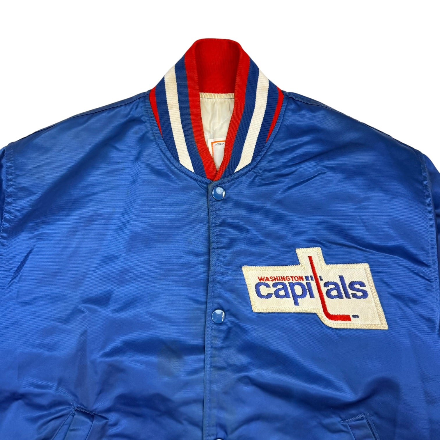 Vintage Starter Washington Capitals Satin Jacket Blue/Red