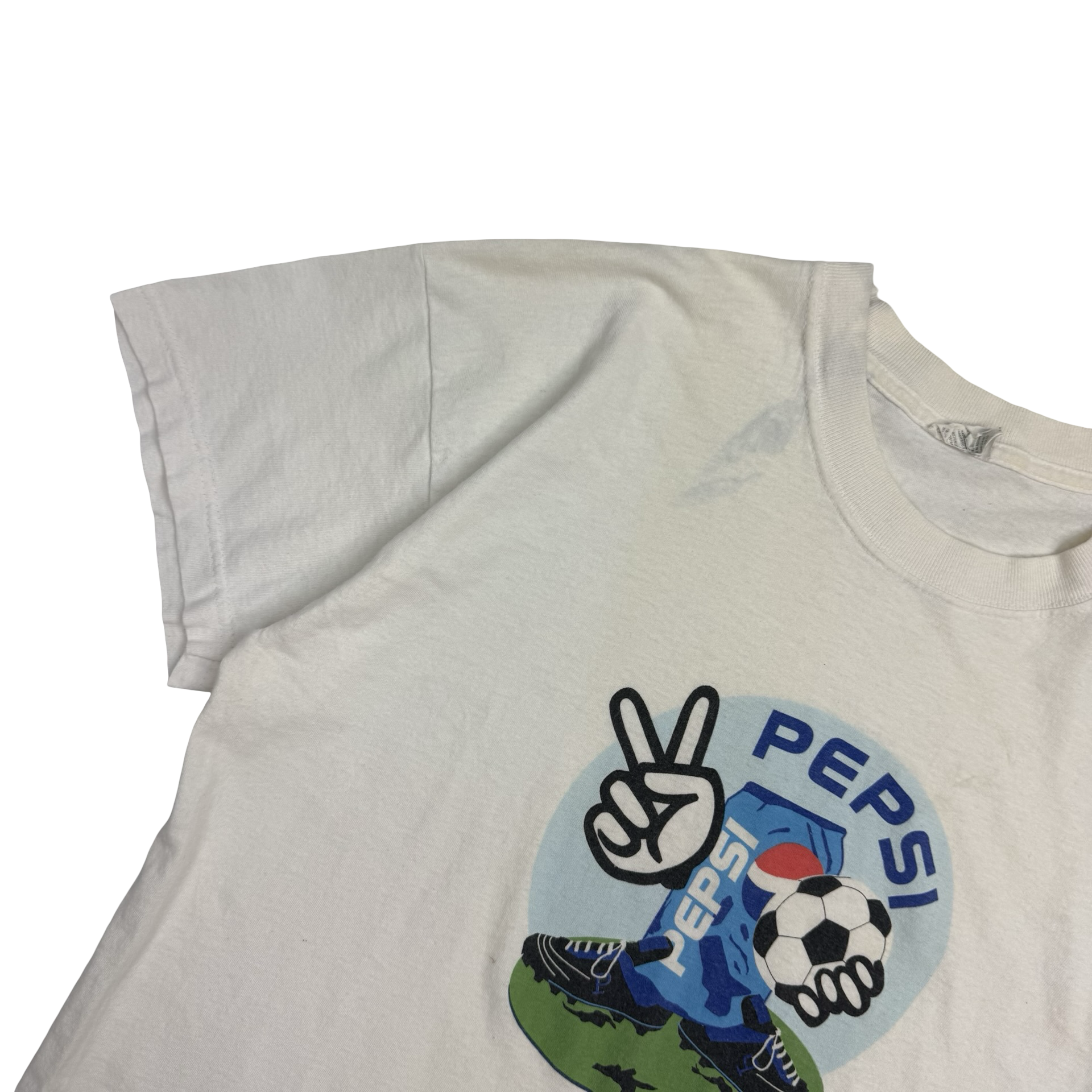 Vintage Pepsi Soccer Tee White