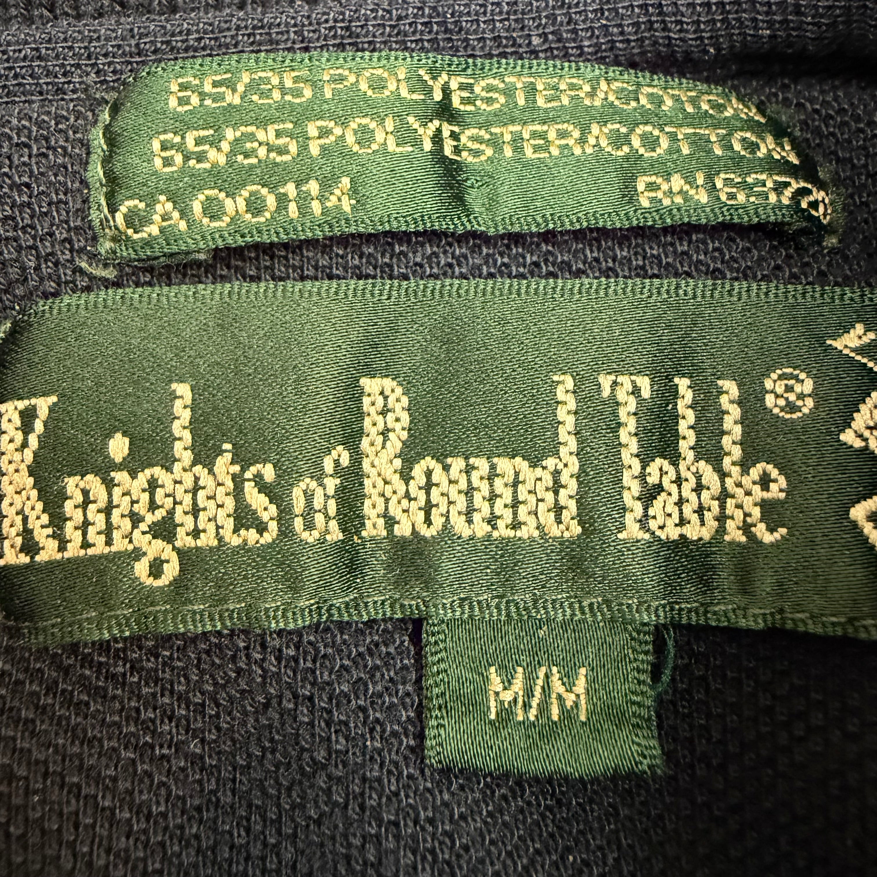 Vintage Kings Of Round Table Striped Polo Blue