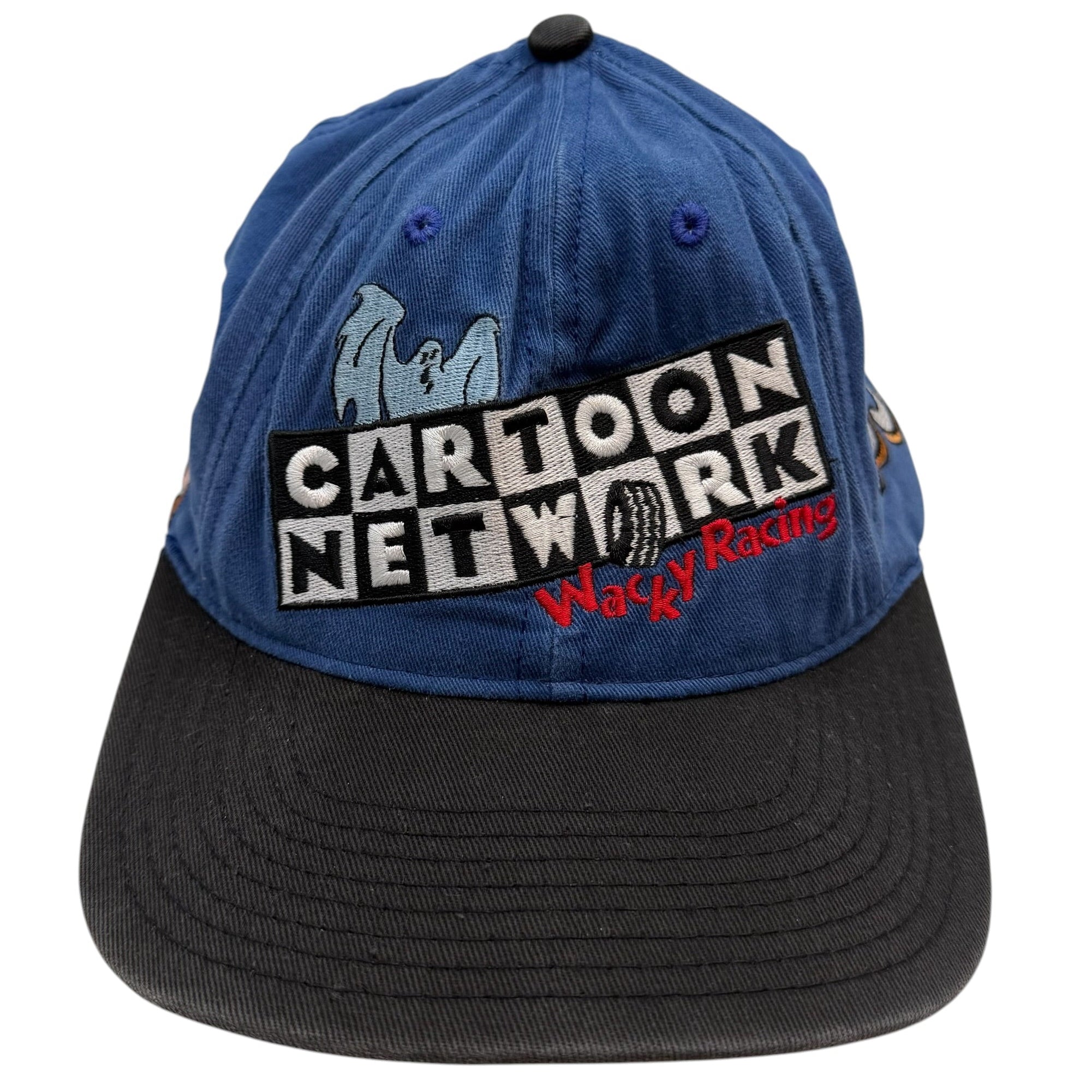 Vintage Cartoon Network Wacky Racing Scooby Doo Embroidered Cap Blue