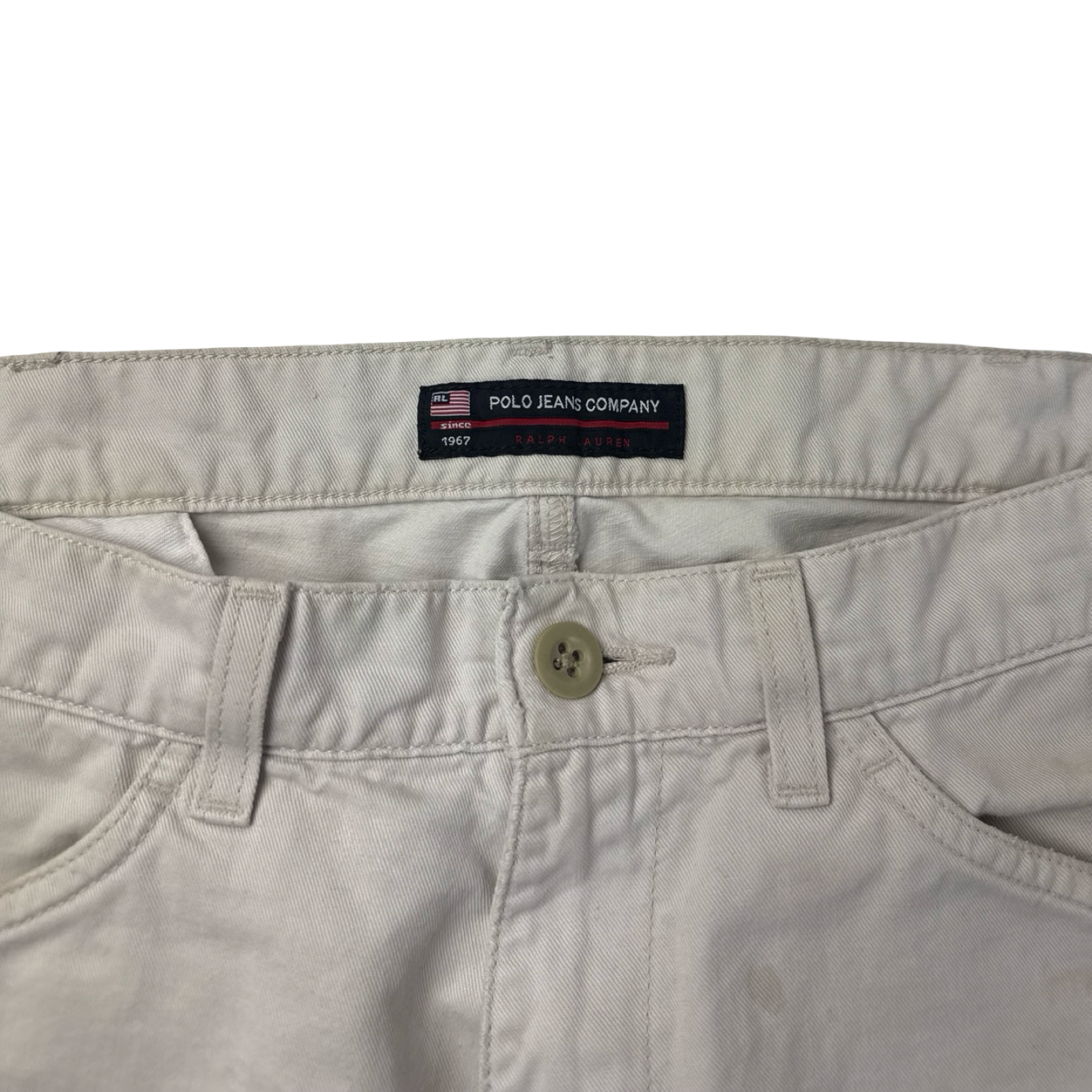 Vintage Polo Ralph Lauren Jean Co. Cargo Bottoms White