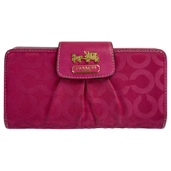 (W) Coach Madison Op Slim Envelope Wallet Melon