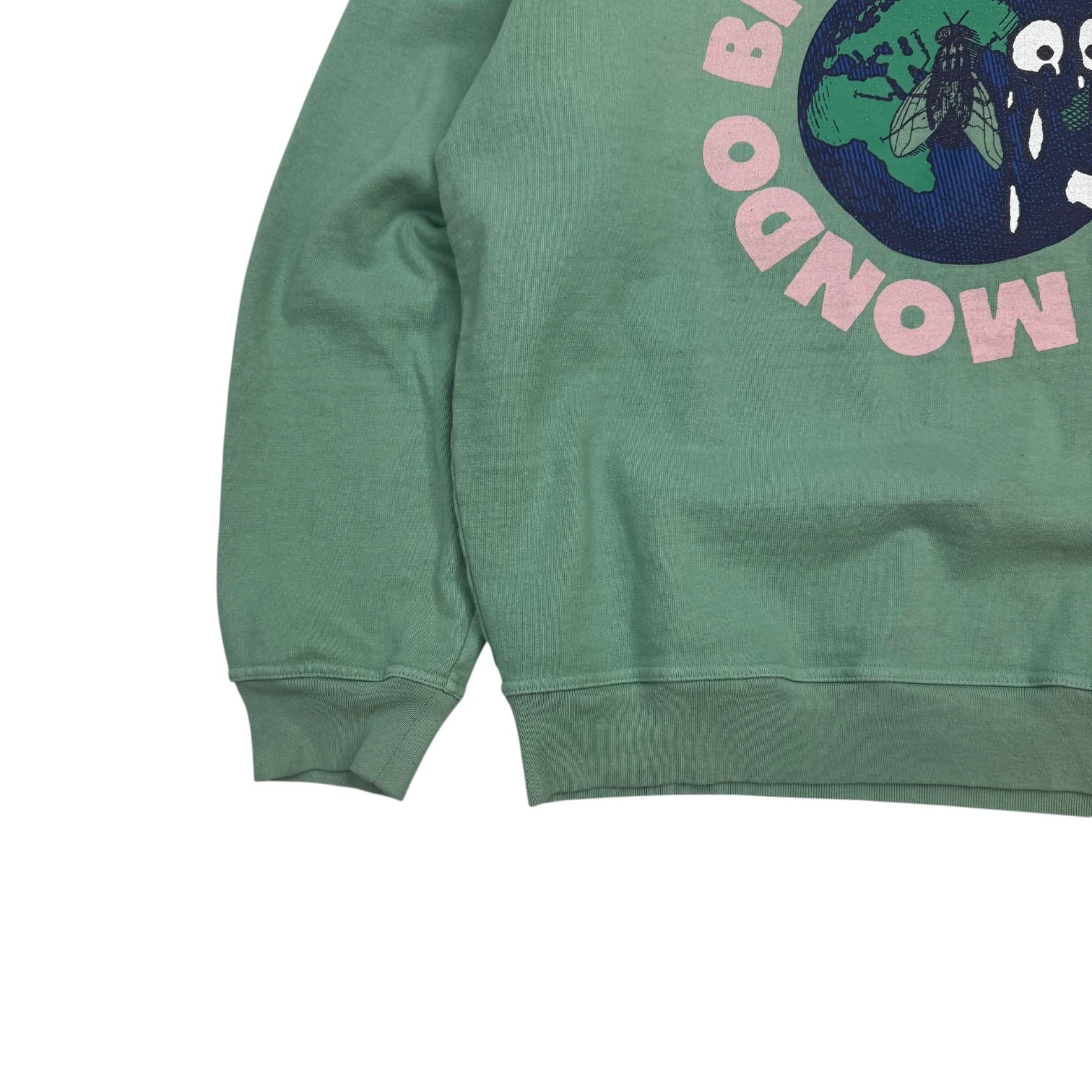 Brain Dead Mondo Crew Crewneck Green
