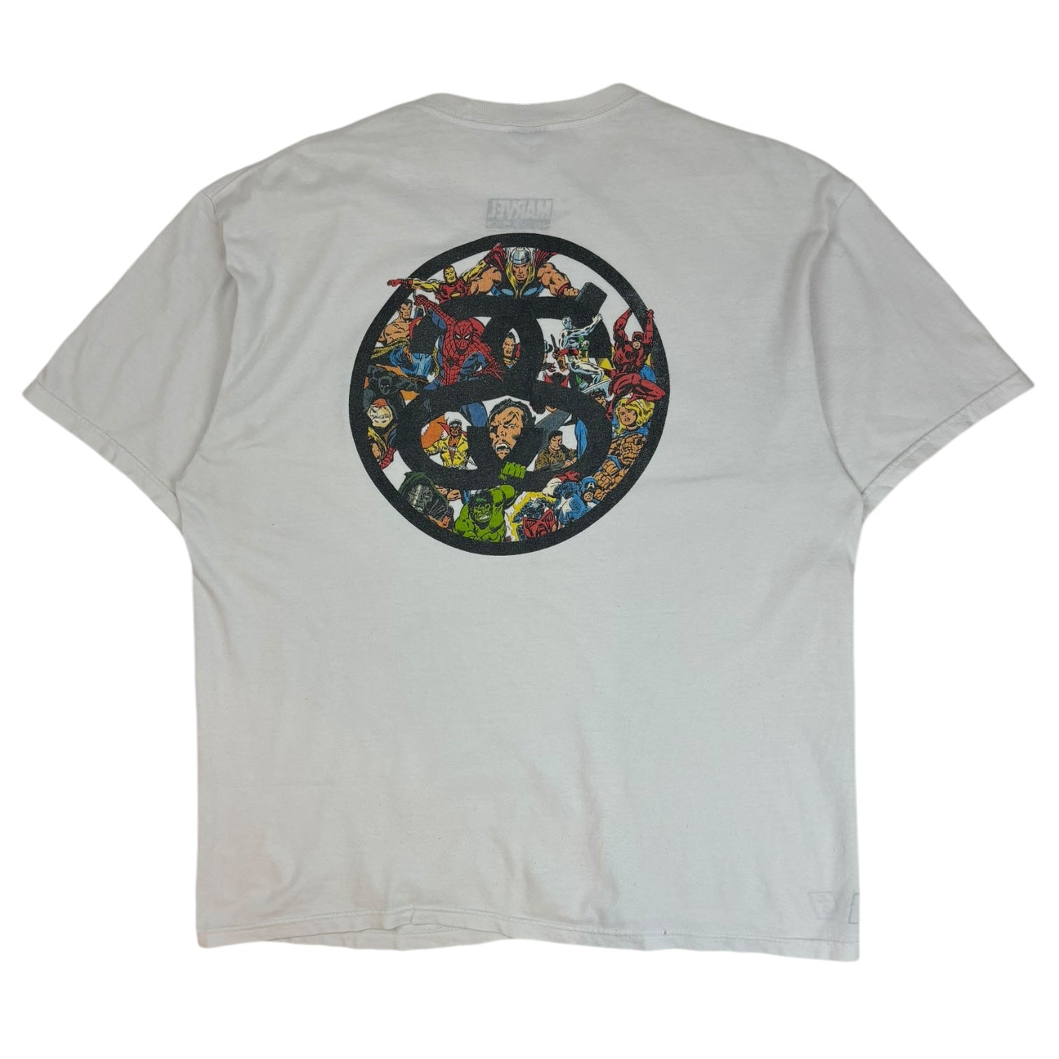 Stussy x Marvel Double S Logo T-Short White