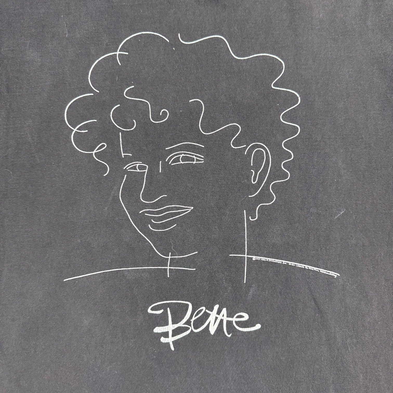 1997 Bette Midler On Tour Tee Black