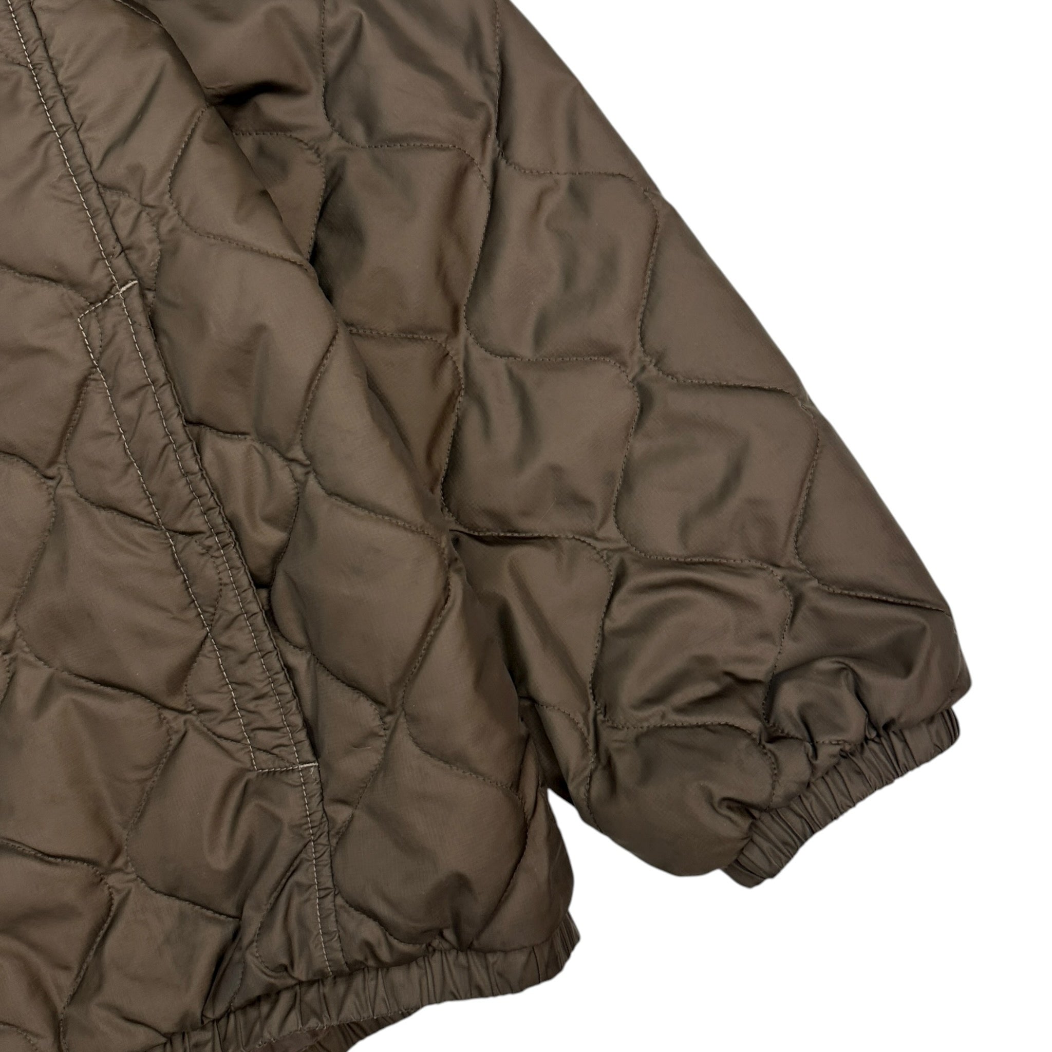 Vintage The North Face Quilted Jacket Brown