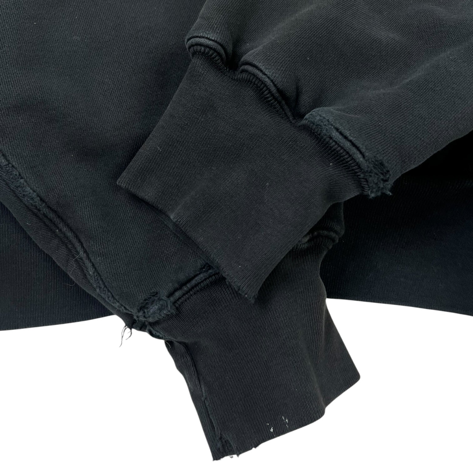 Yeezy GAP Engineered Balenciaga Washed Black Hooded Sweatshirt