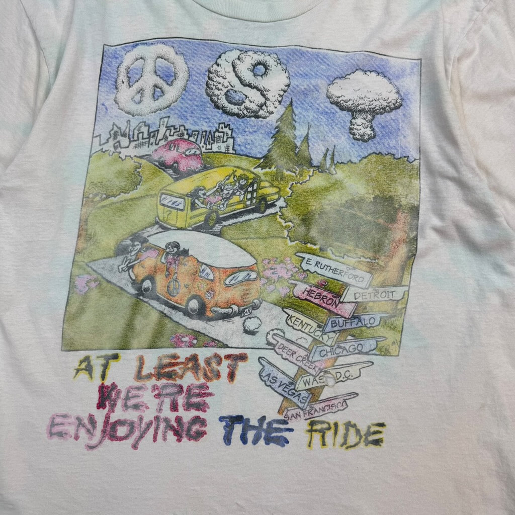 1991 Grateful Dead At Least We’re Enjoying The Ride Tour T-Shirt White