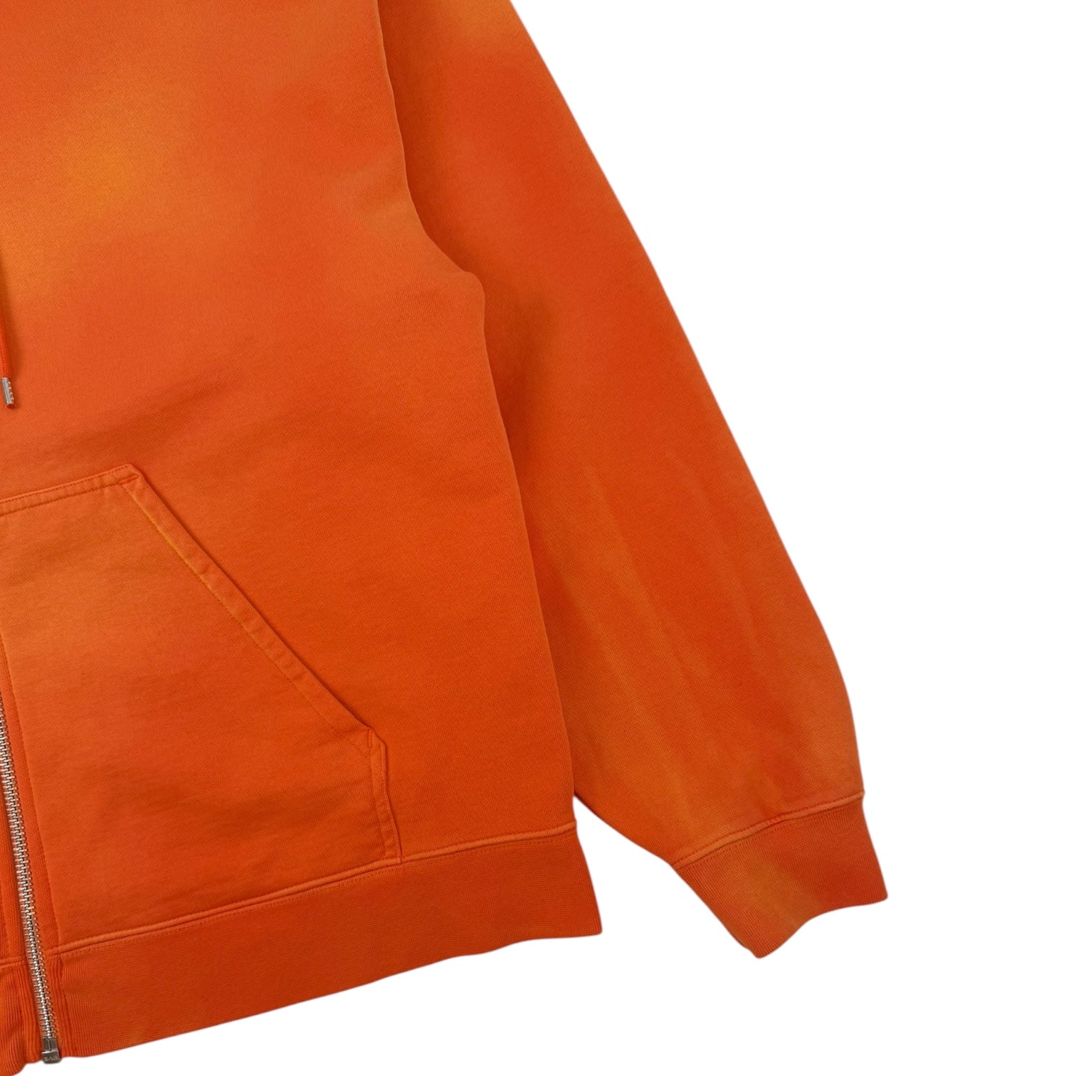 Études Stencil Zip Up Hoodie Orange