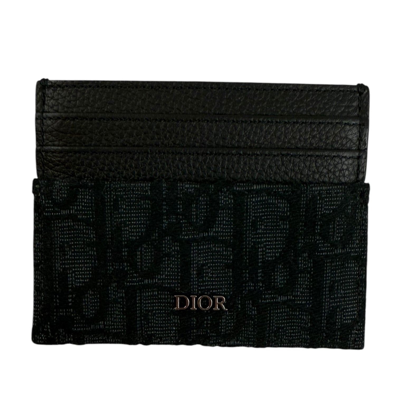 Dior Monogram Card Holder Black