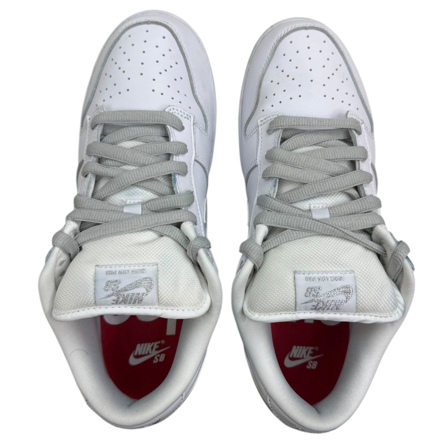 Nike x Supreme SB Dunk Low 94 White Metallic Silver (Used)