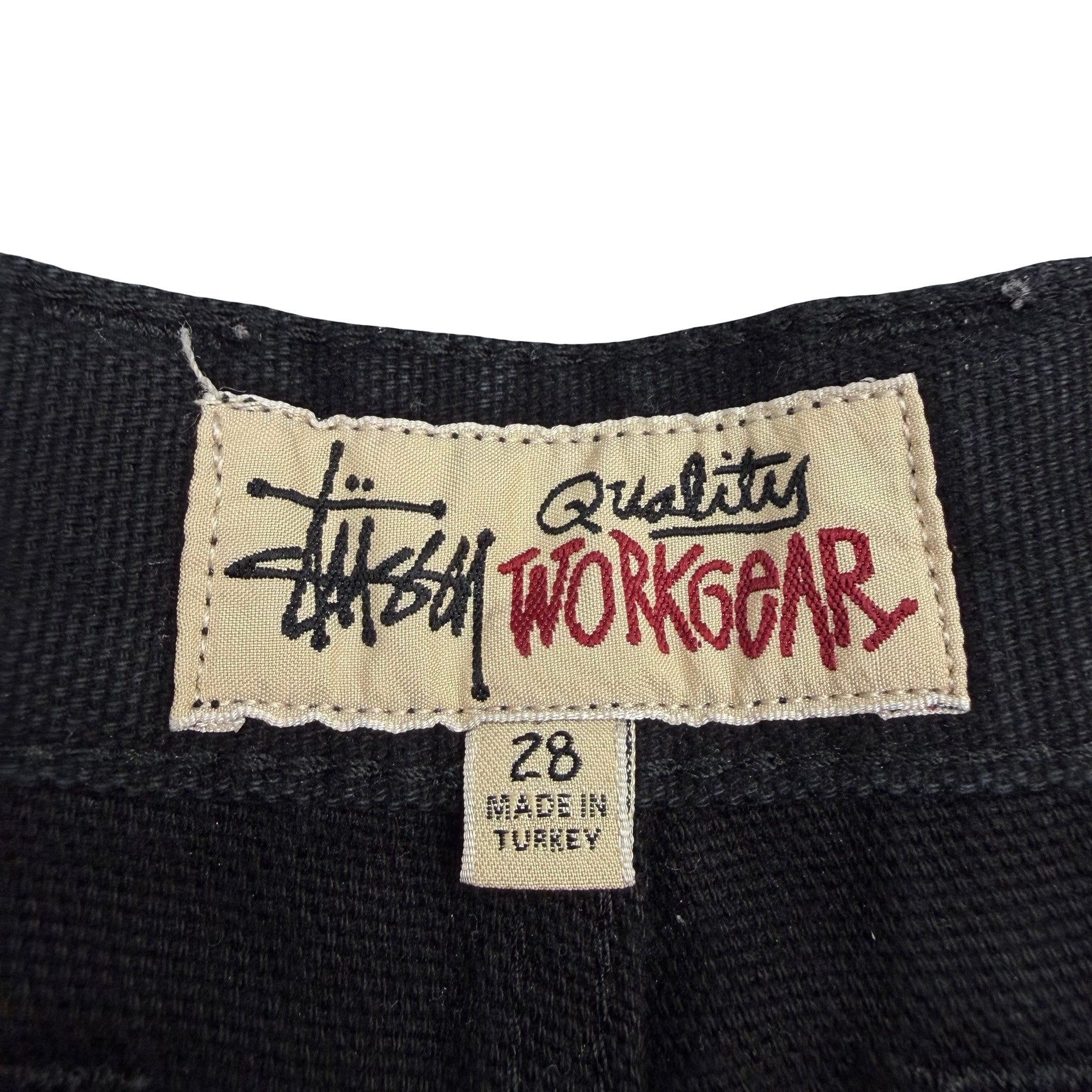 Stussy Denim Double Knee Work Pant Black