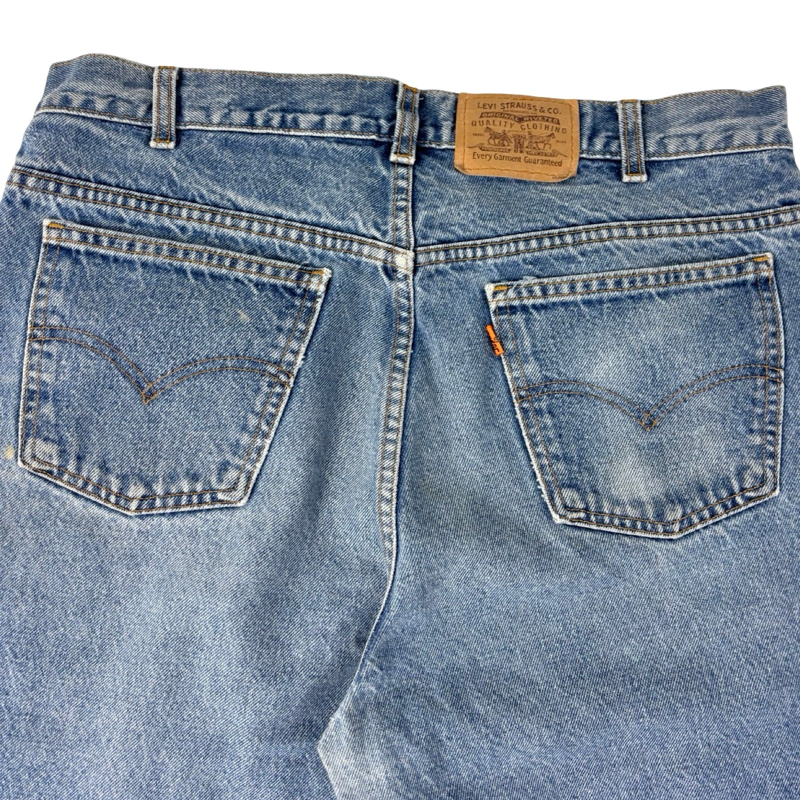 Vintage Levi’s 619 Orange Tab Light Wash Jeans