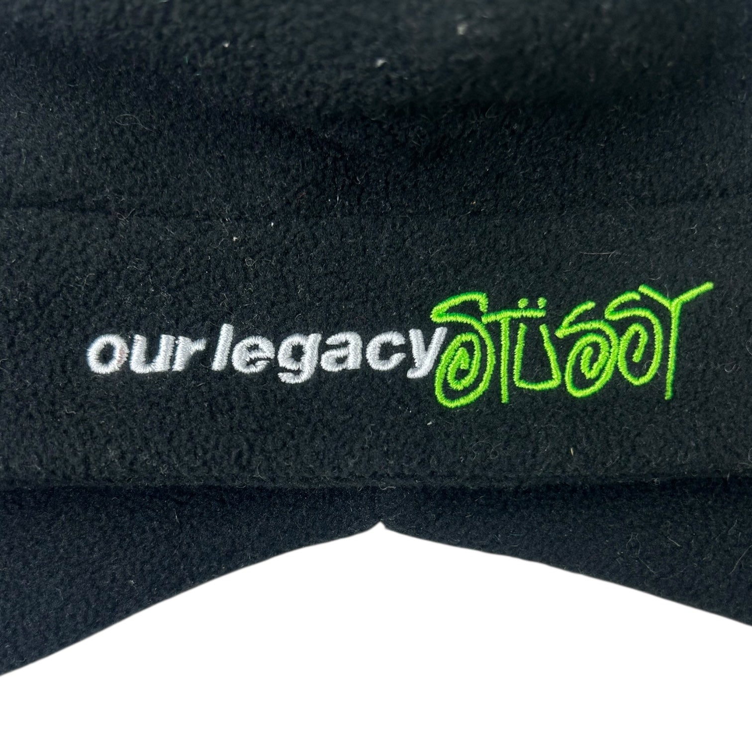 Stussy x Our Legacy Polar Fleece Beanie Black