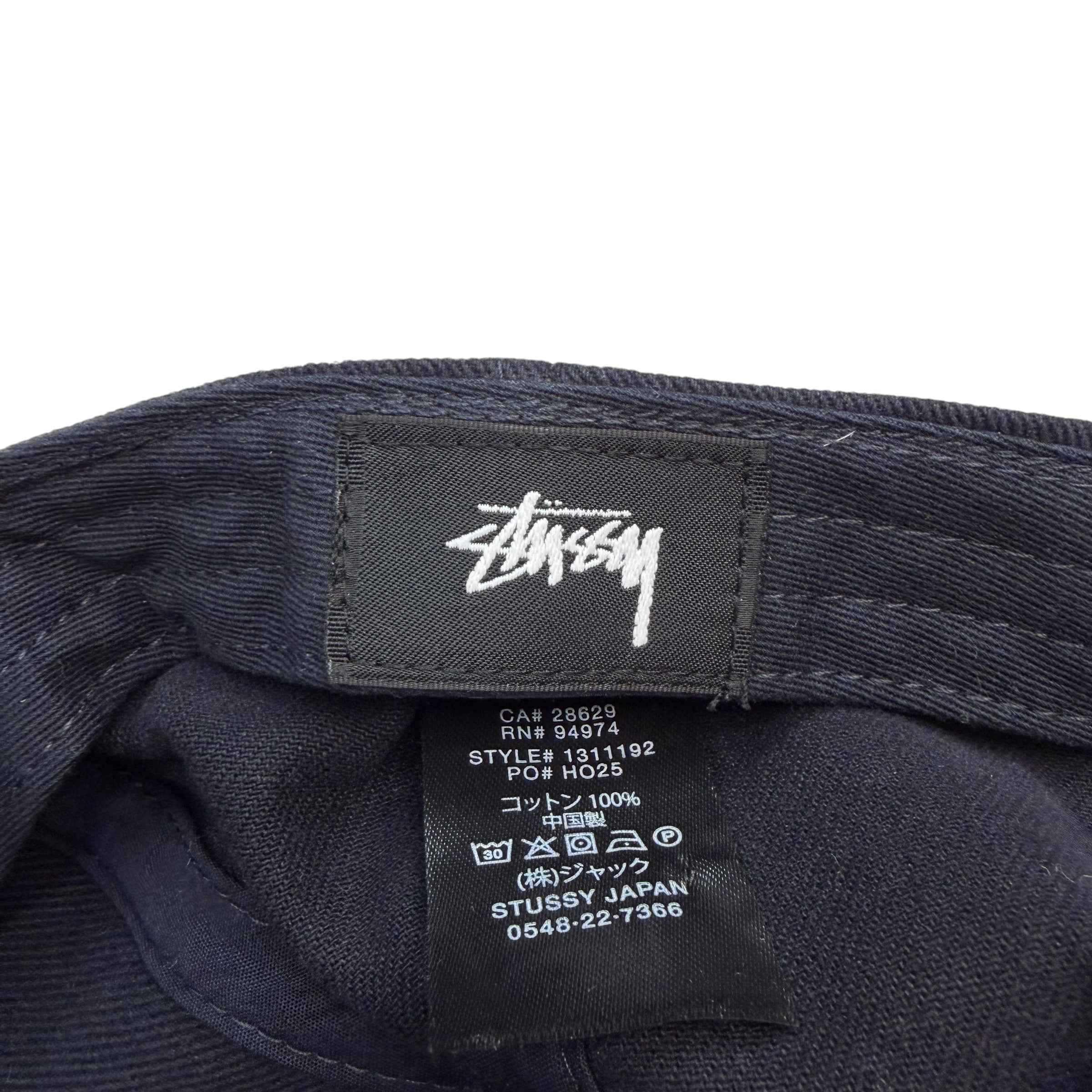 Stussy Low Profile Crew Strapback Hat Black