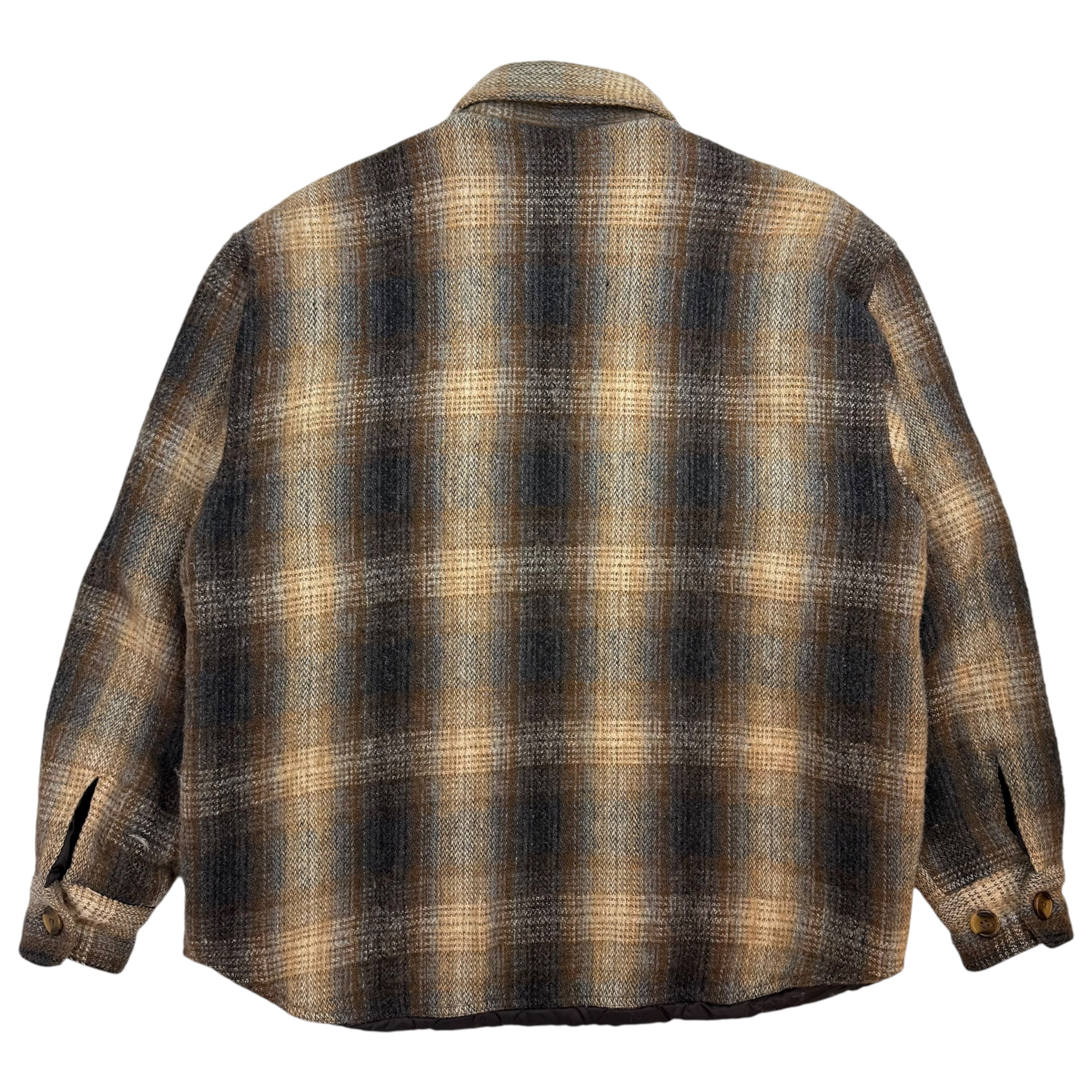 Vintage Northwest Territories Plaid Flannel Jacket Multicolour