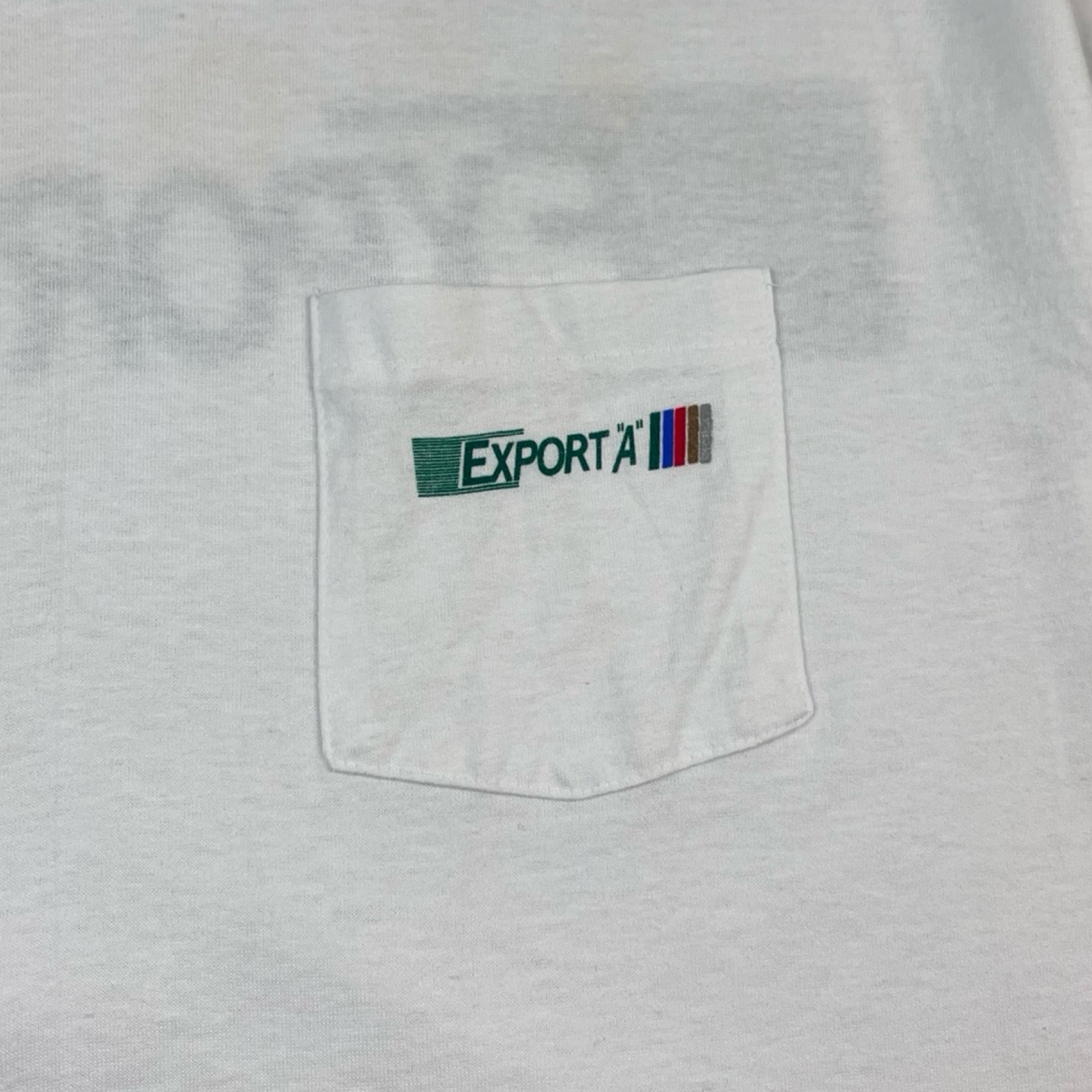 Vintage Export A Cigarette Promo Pocket T-Shirt White