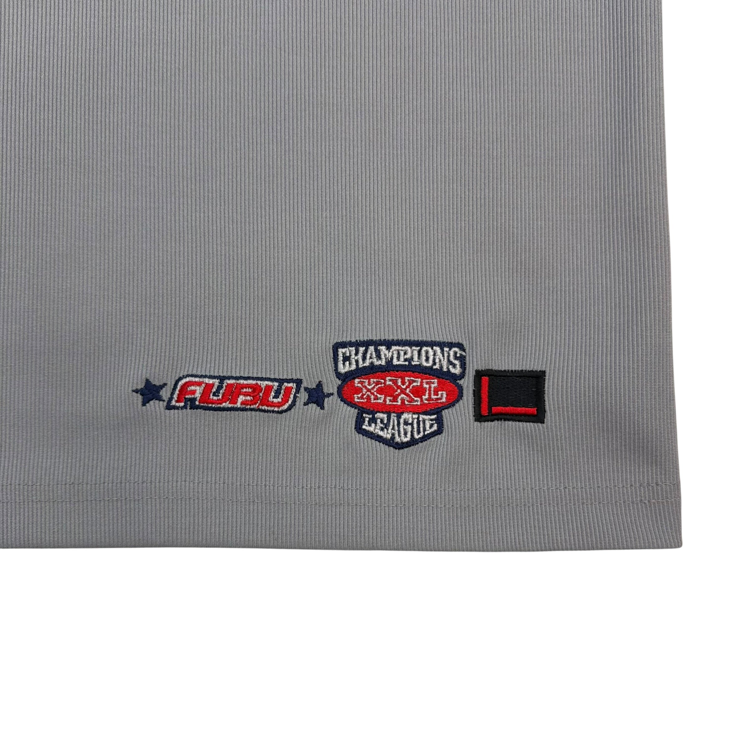 Vintage FUBU Embroidered Football Jersey Grey