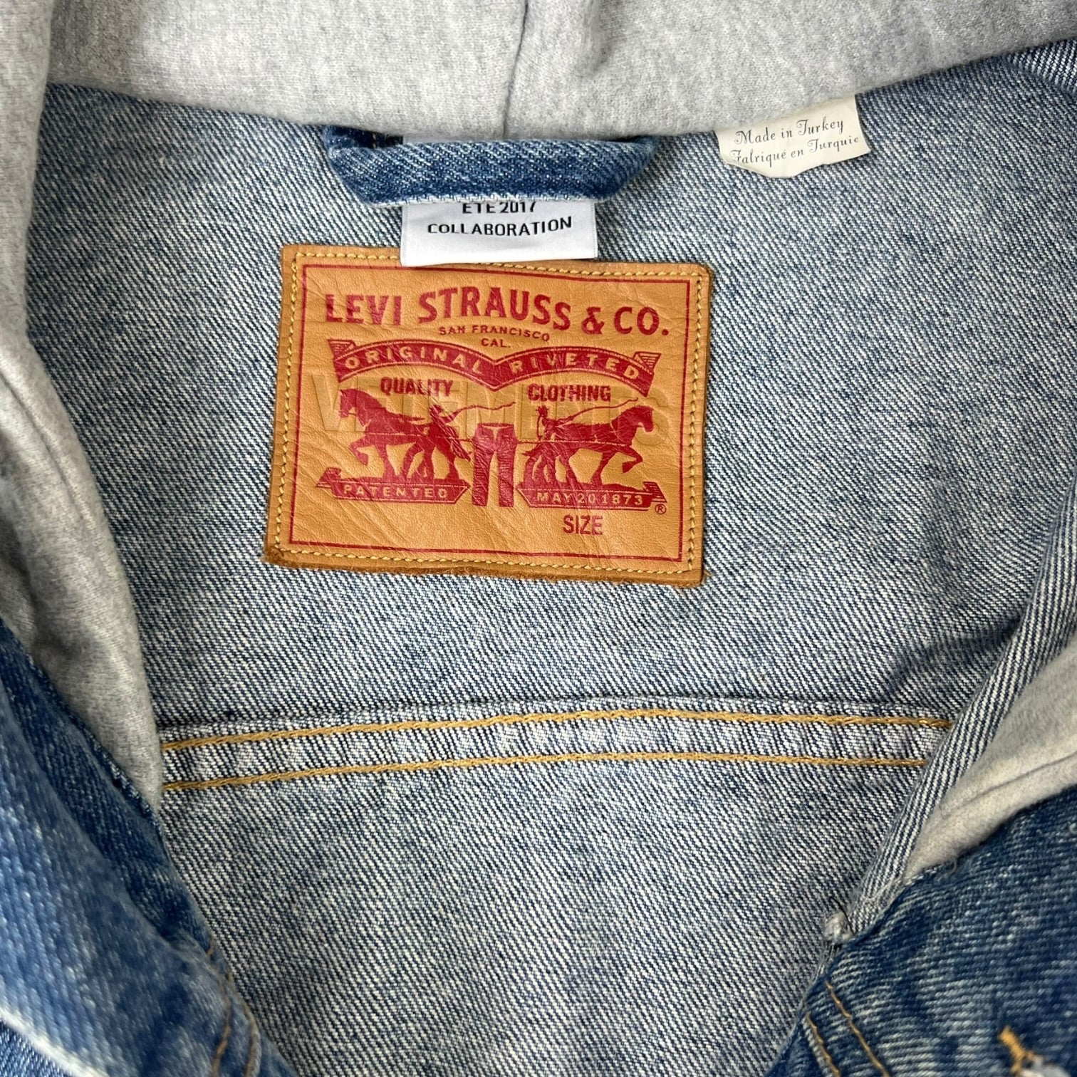 Levi’s x Vetements Hybrid Hoodie Trucker Jacket Denim